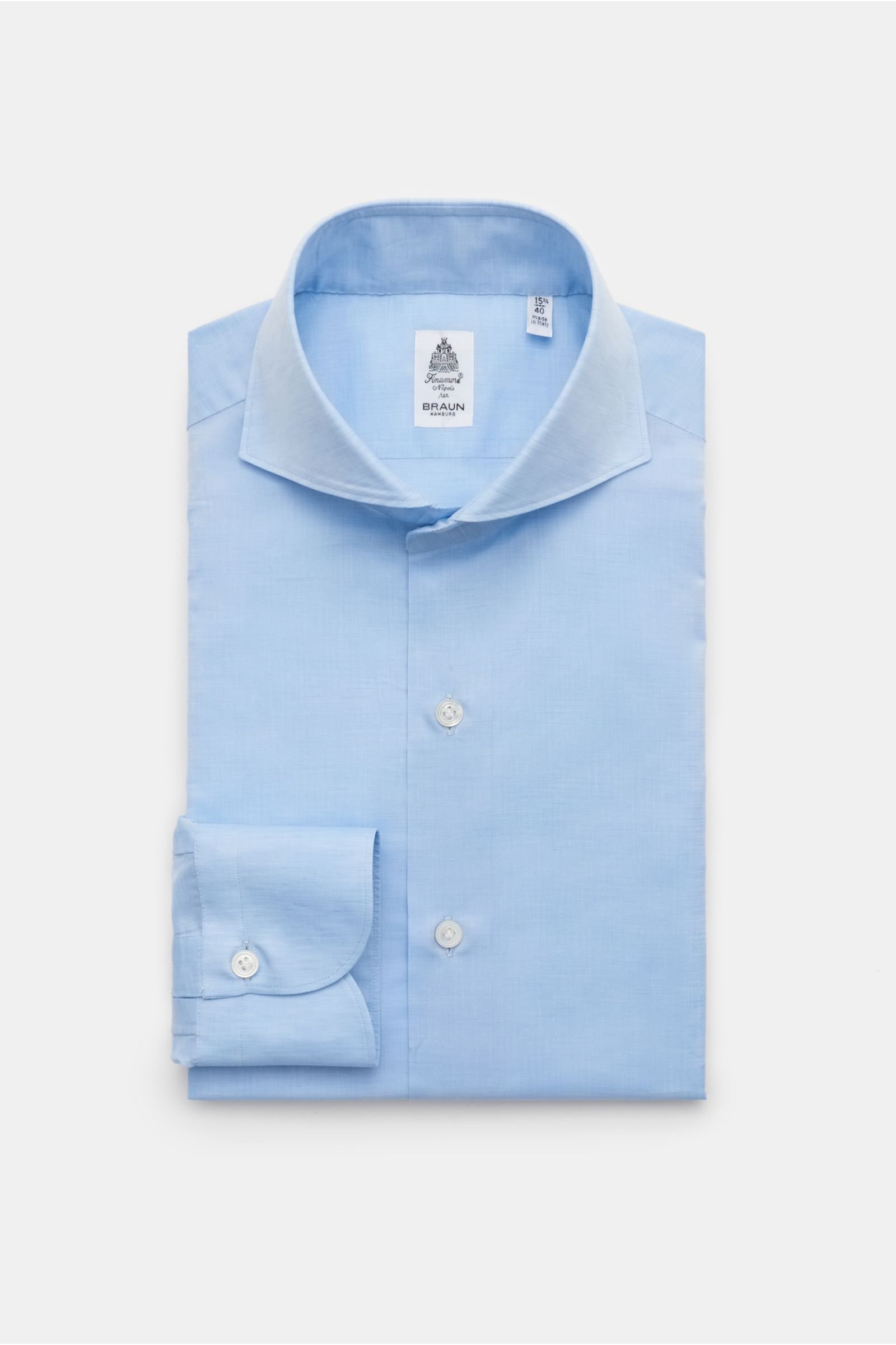 Business shirt 'Sergio Milano' shark collar light blue