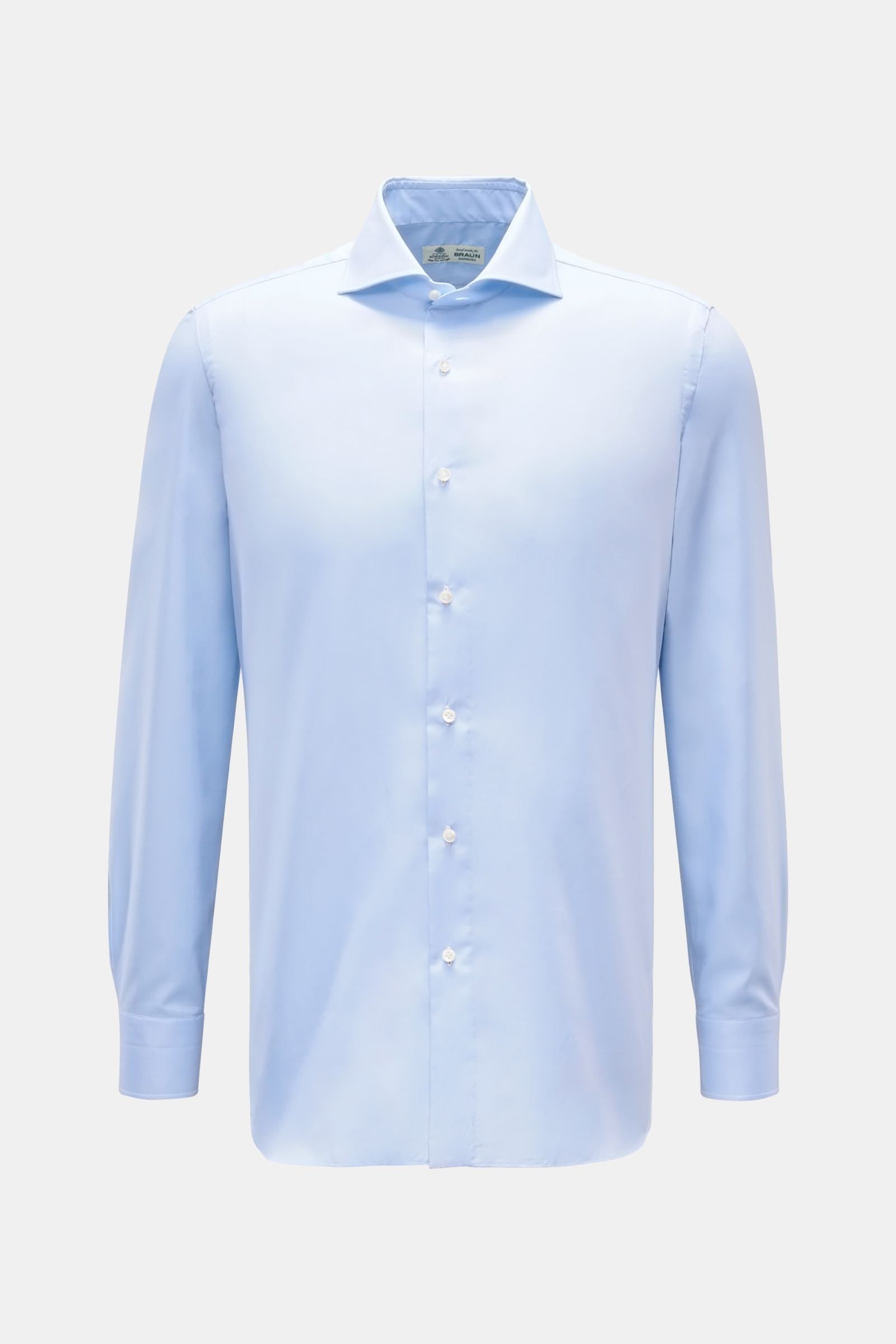 Oxford shirt 'Nando' shark collar pastel blue