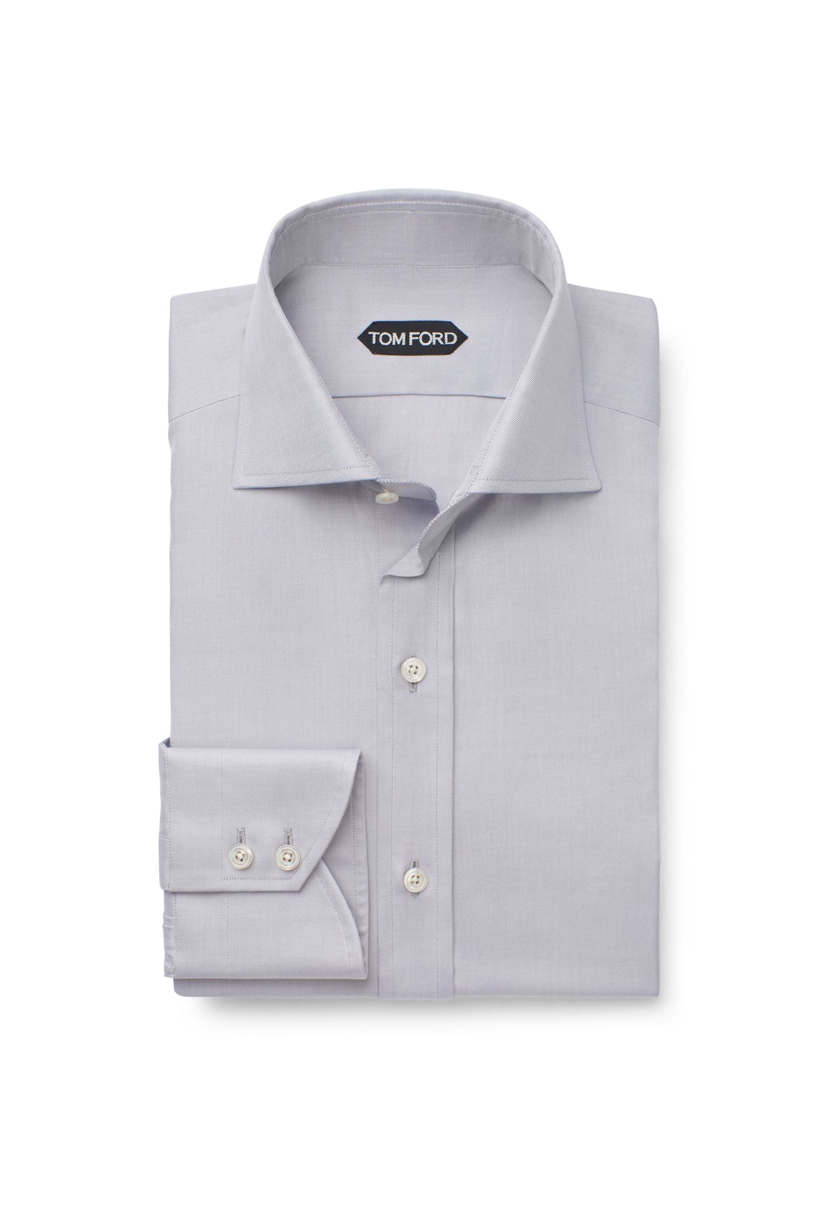 Business shirt shark collar light grey