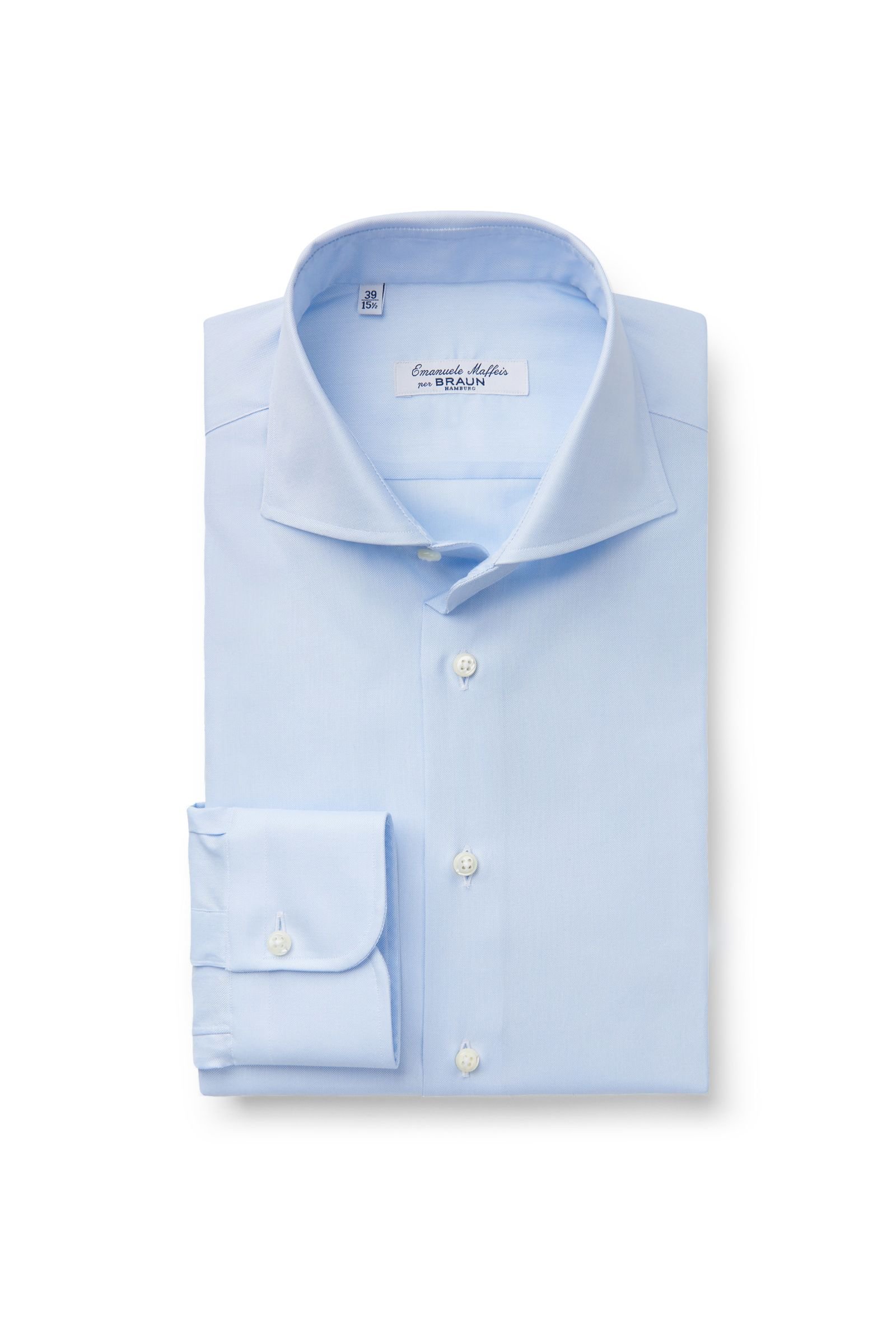 Business shirt 'Tanka' shark collar light blue