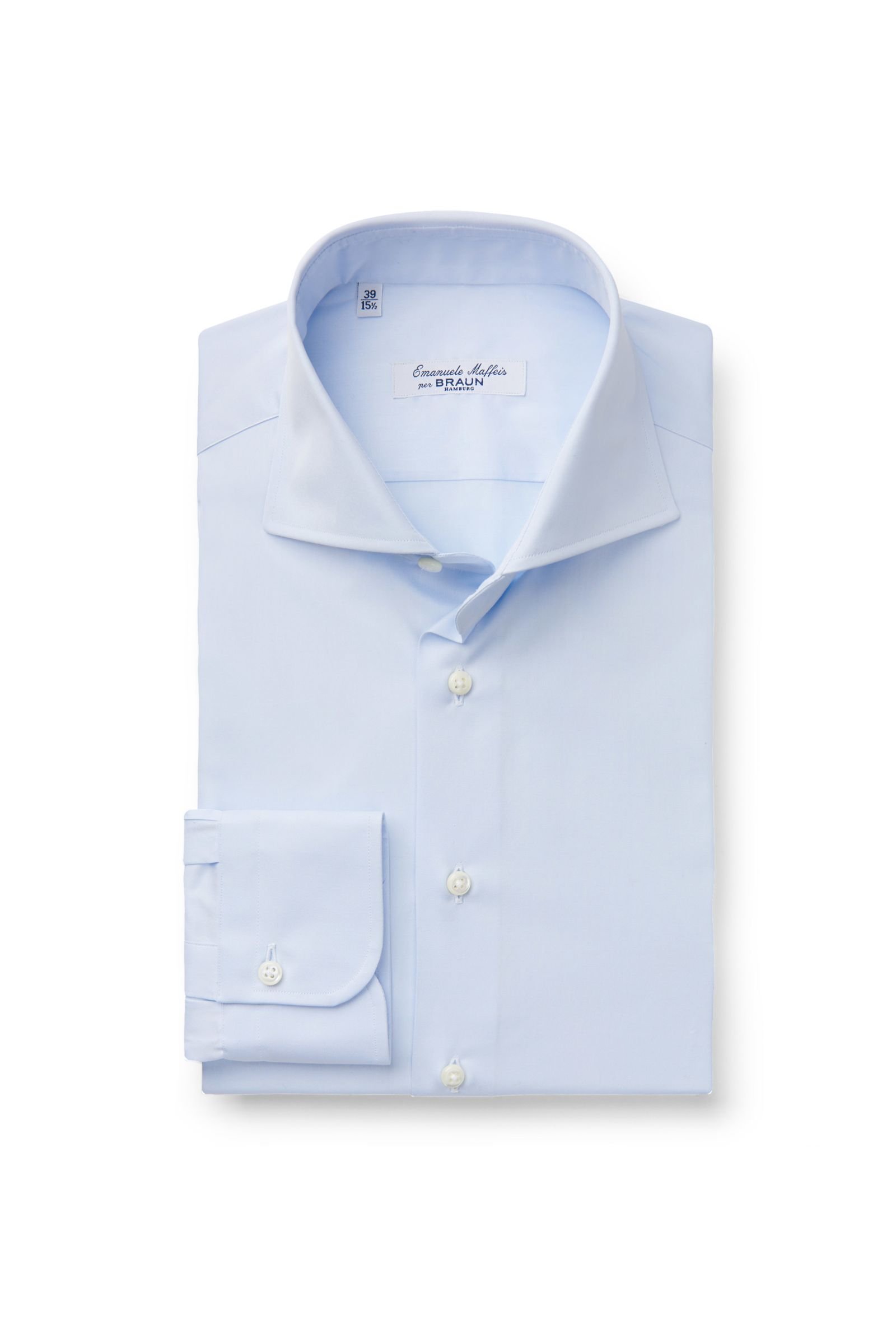 Business shirt 'Murano' shark collar light blue