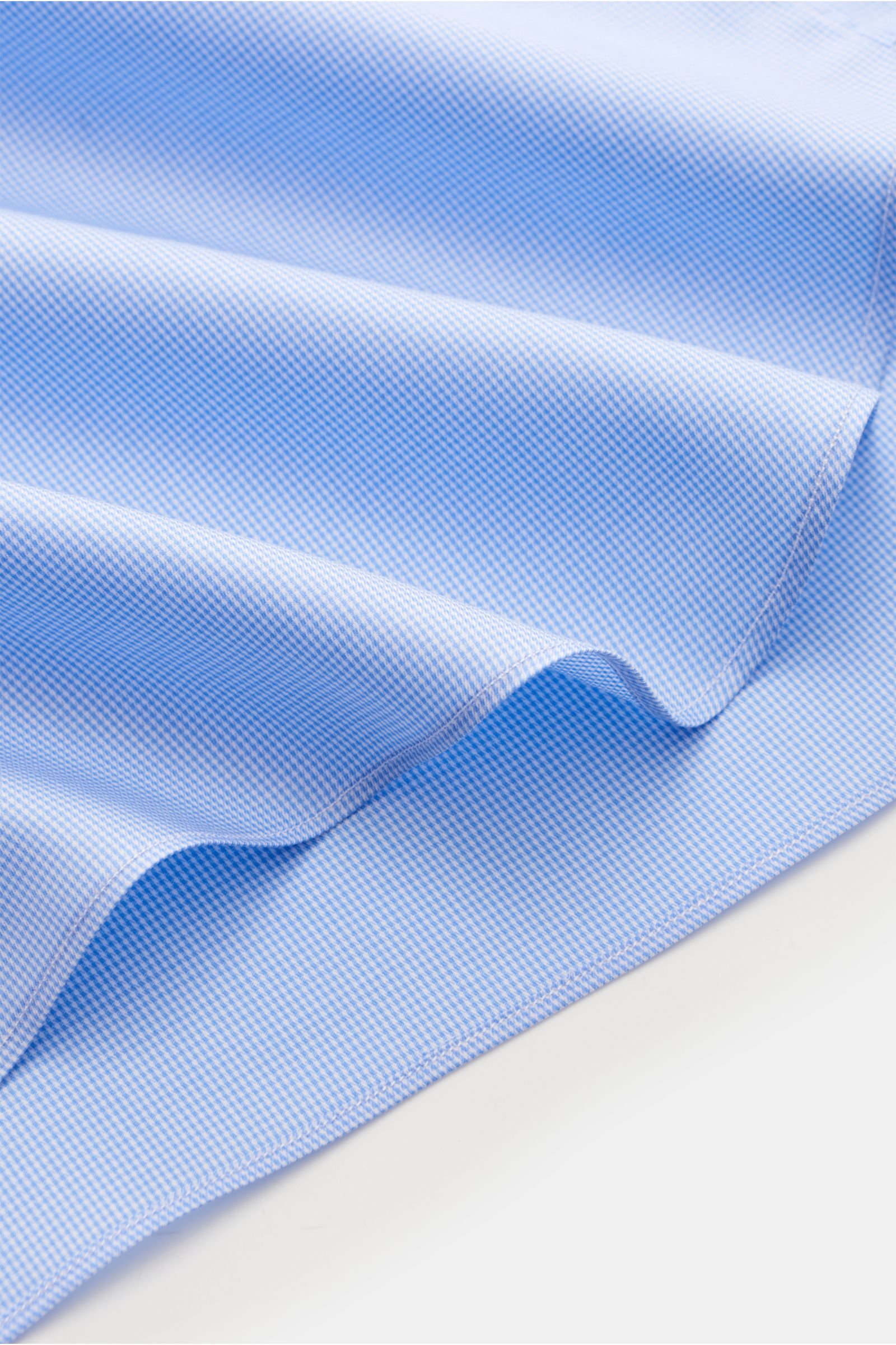 Truzzi Business Hemd Haifisch-Kragen 'Napoli Busto' hellblau/weiß kariert