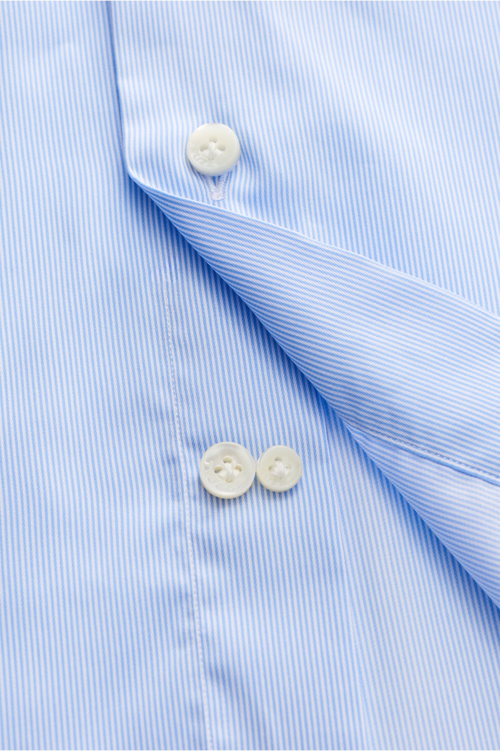 Truzzi Business Hemd Haifisch-Kragen 'Napoli Busto' hellblau/weiß gestreift