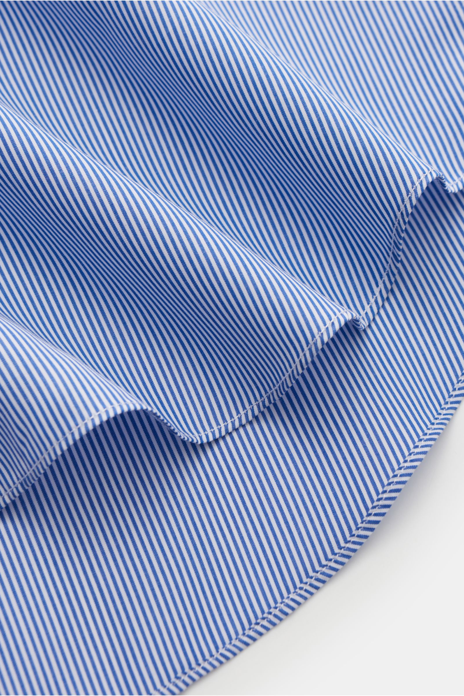 Gherardi Business Hemd Haifisch-Kragen dunkelblau/weiß gestreift