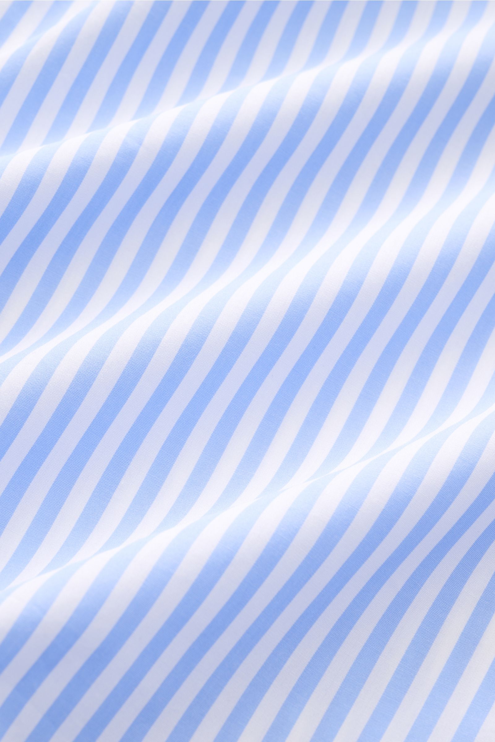 Borrelli Business Hemd 'Nando' Haifisch-Kragen hellblau/weiß gestreift