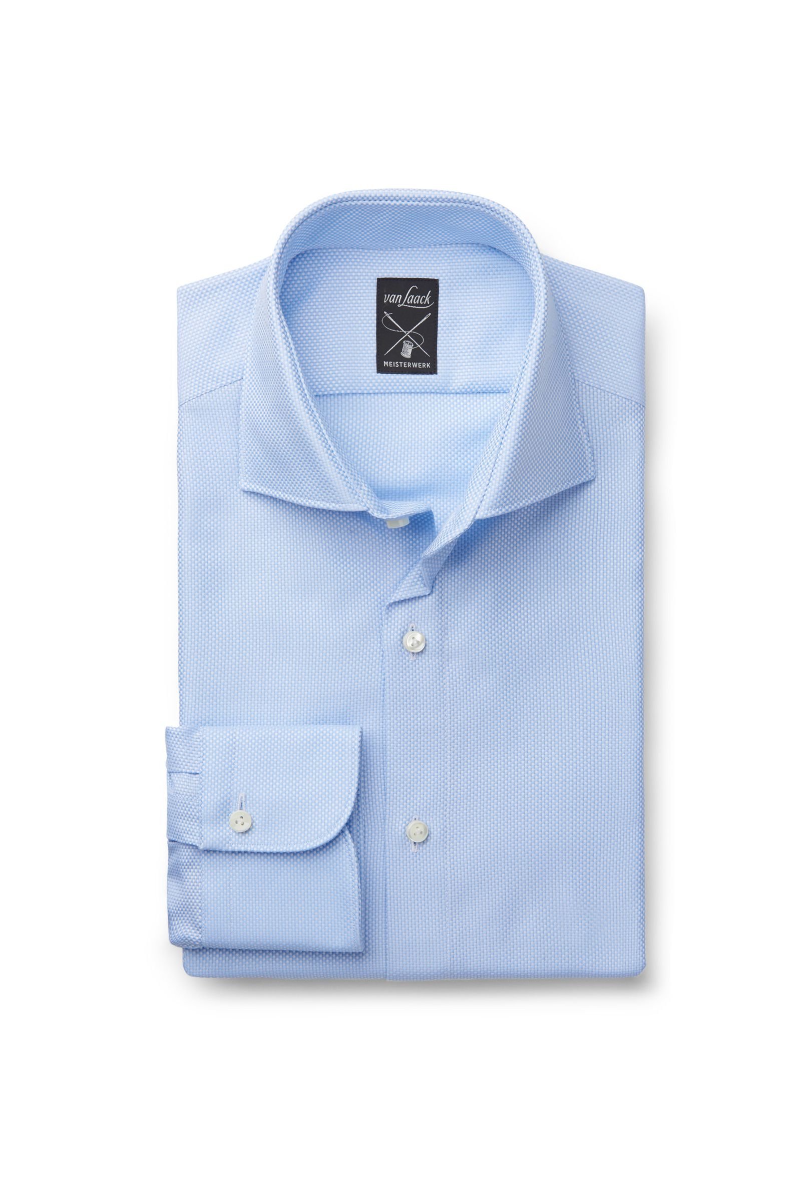 Business shirt 'Mivara Tailor Fit' shark collar light blue