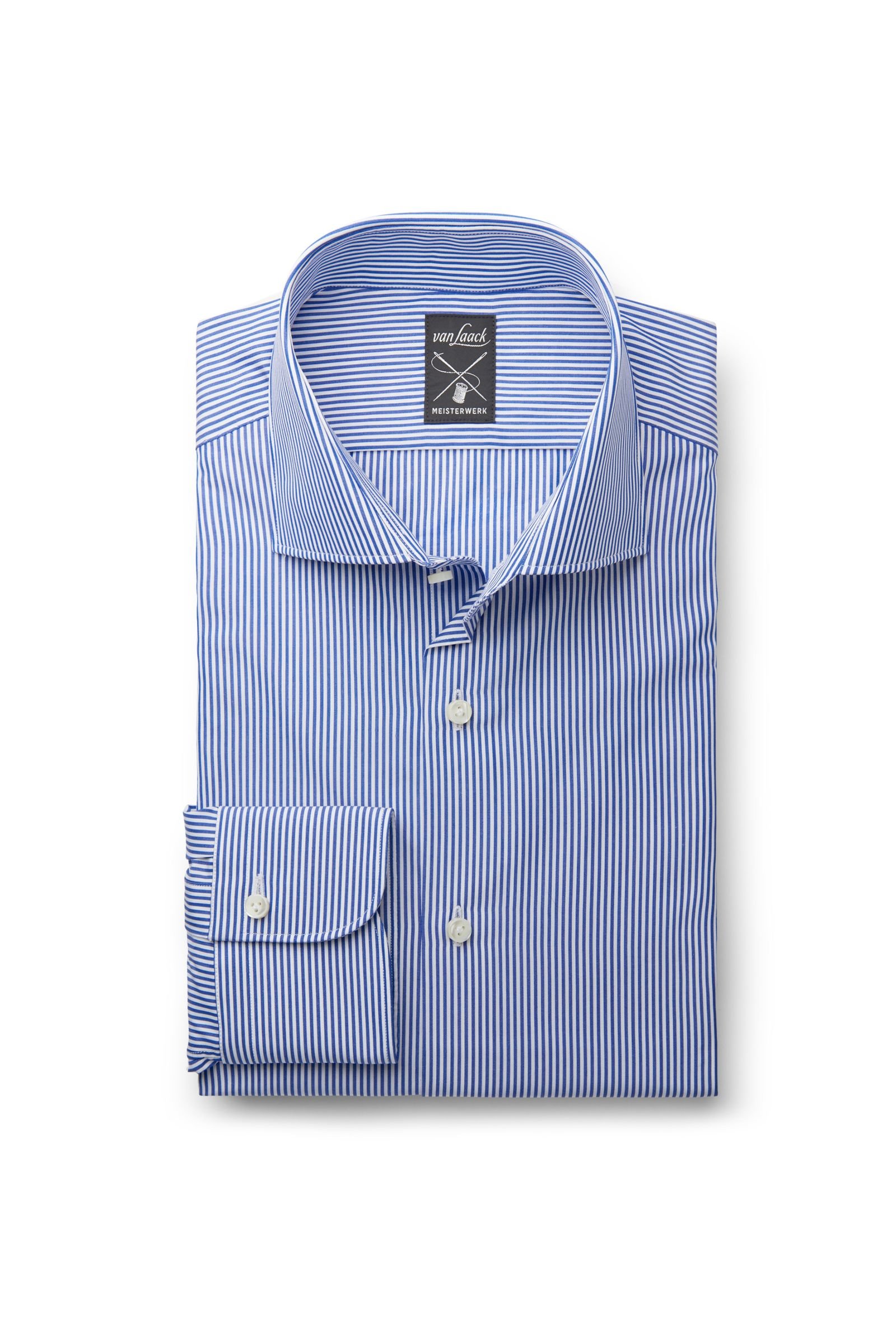 Business shirt 'Mivara Tailor Fit' shark collar blue striped