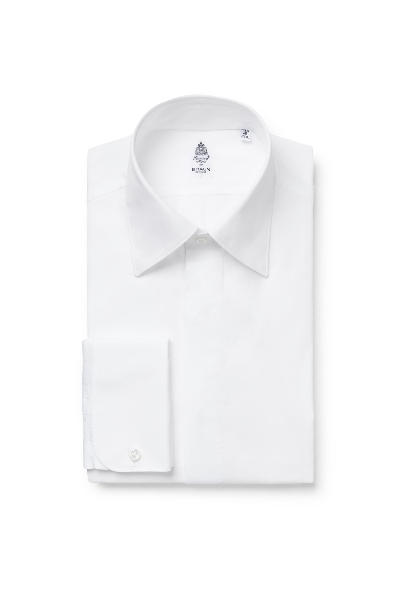 Tuxedo shirt 'Giorgio Smoking' Kent collar white