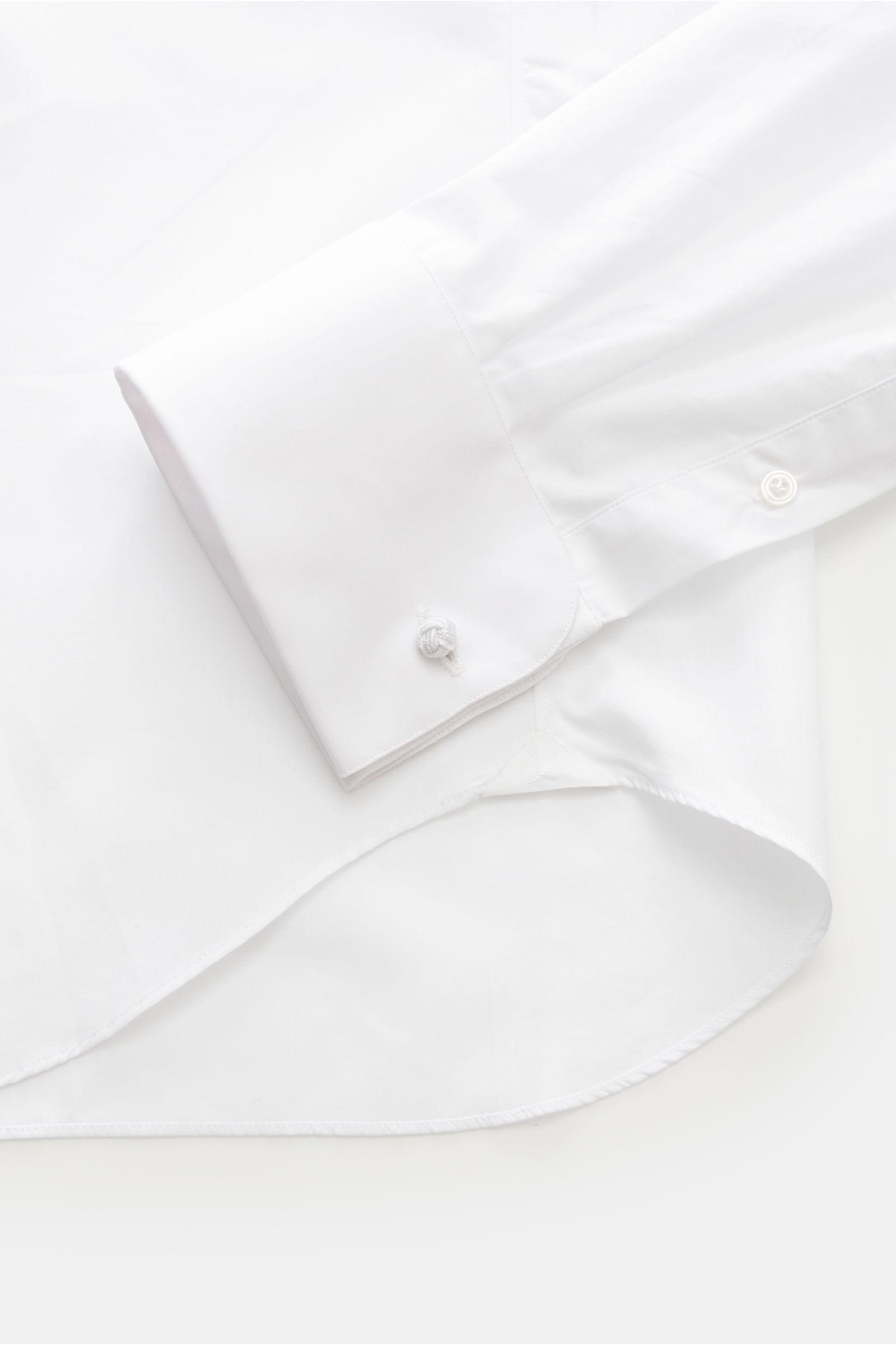 Finamore Smokinghemd 'Luciano' Kläppchen-Kragen weiß