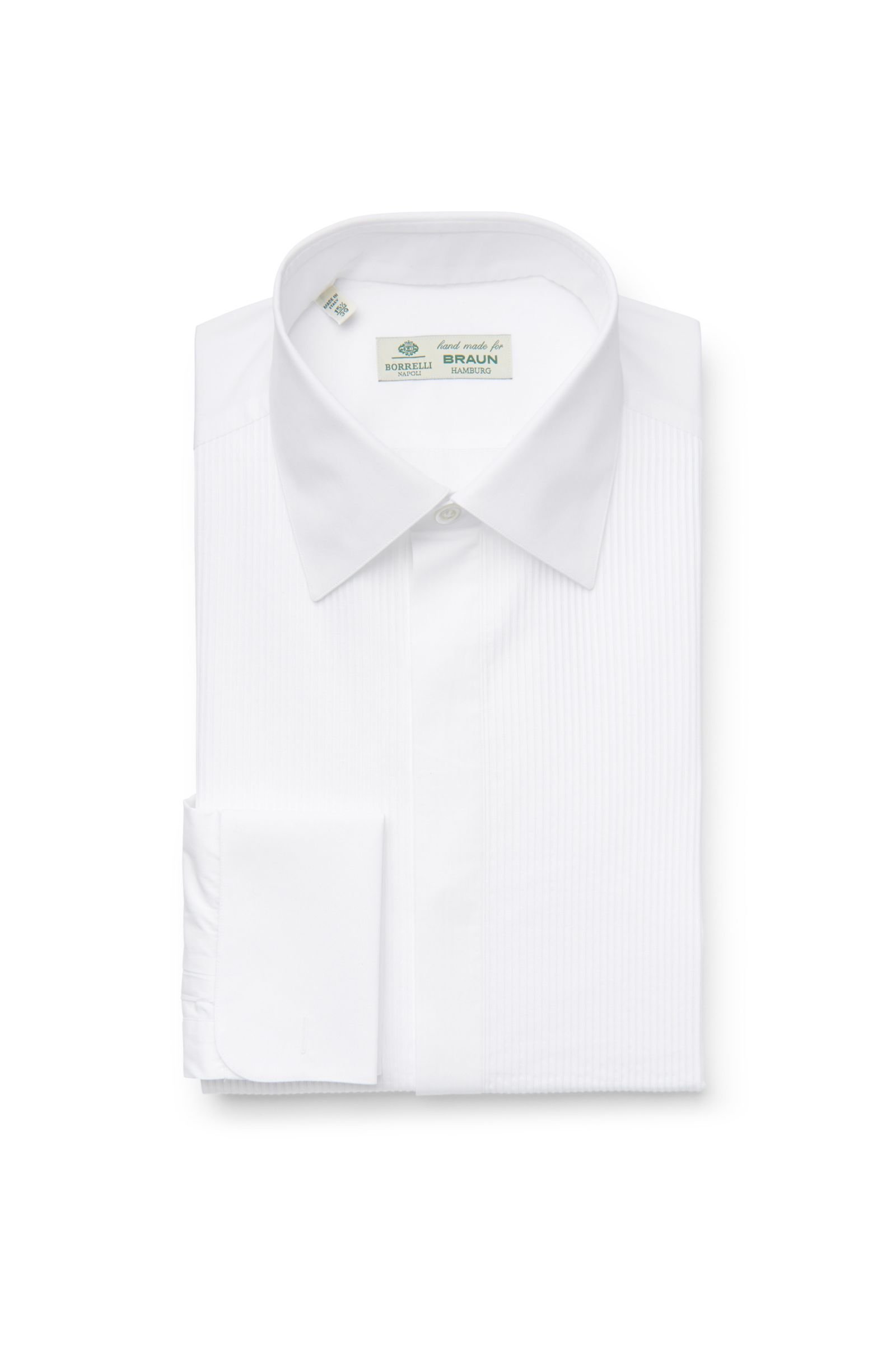 Tuxedo shirt 'San Carlo' Kent collar white