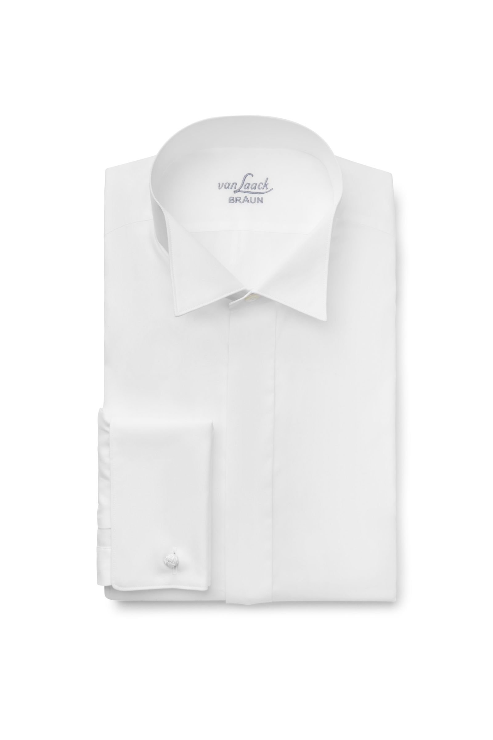 Tuxedo shirt 'Gala Slim Fit' wing collar white