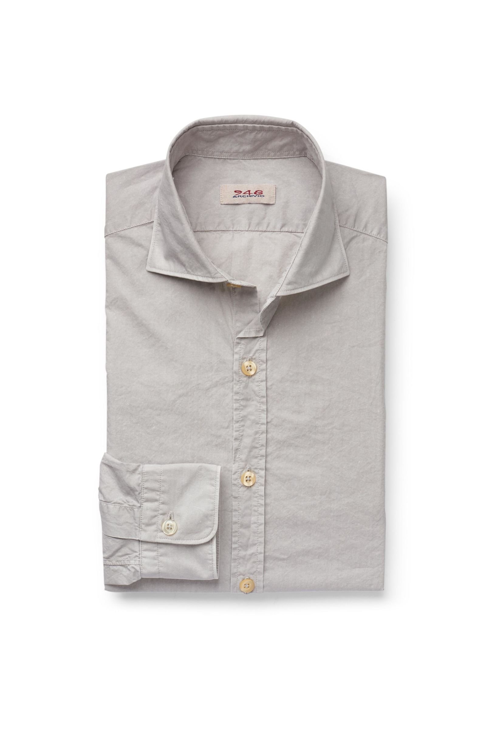 Casual shirt slim collar grey
