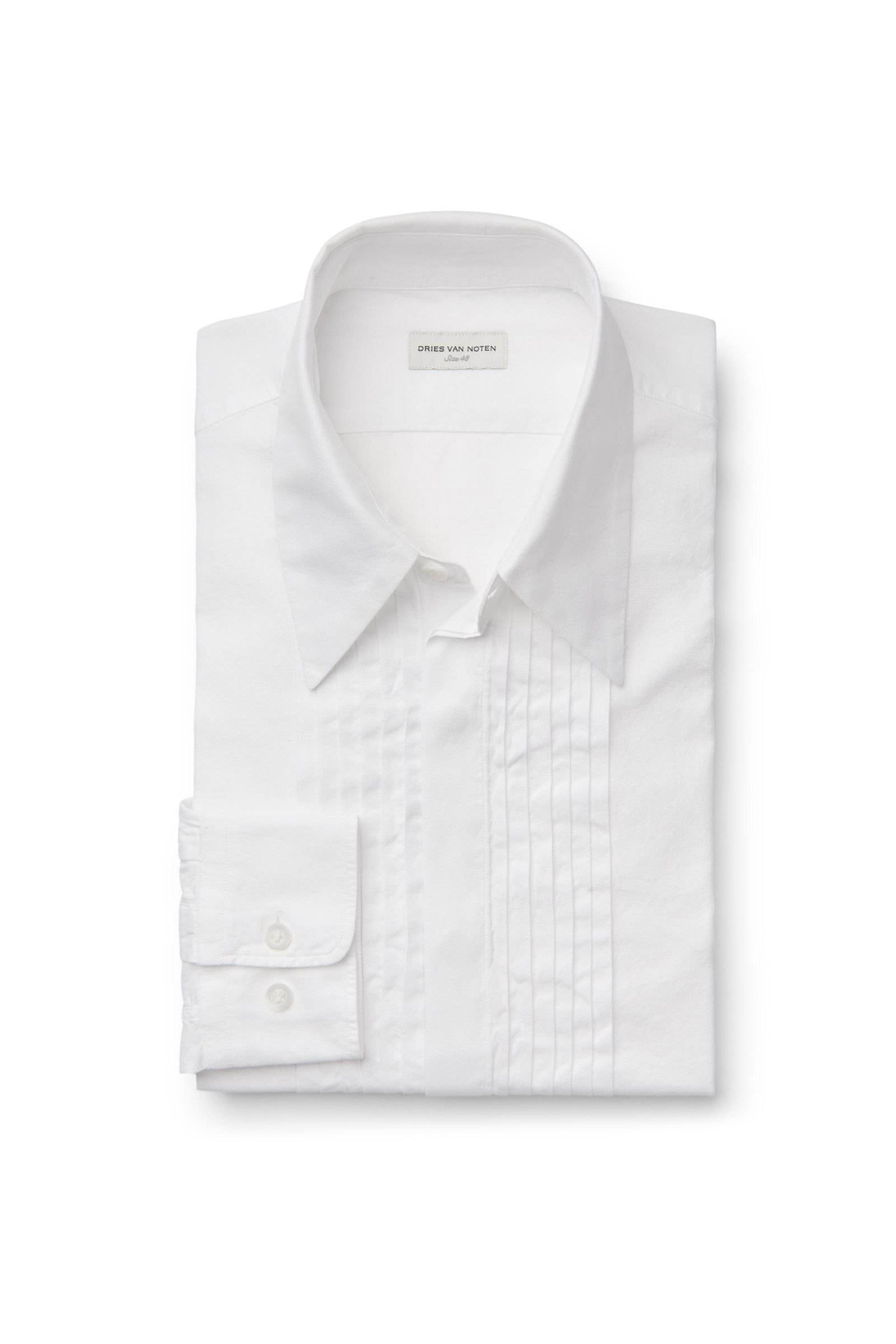 Piqué shirt 'Camron' Kent collar white