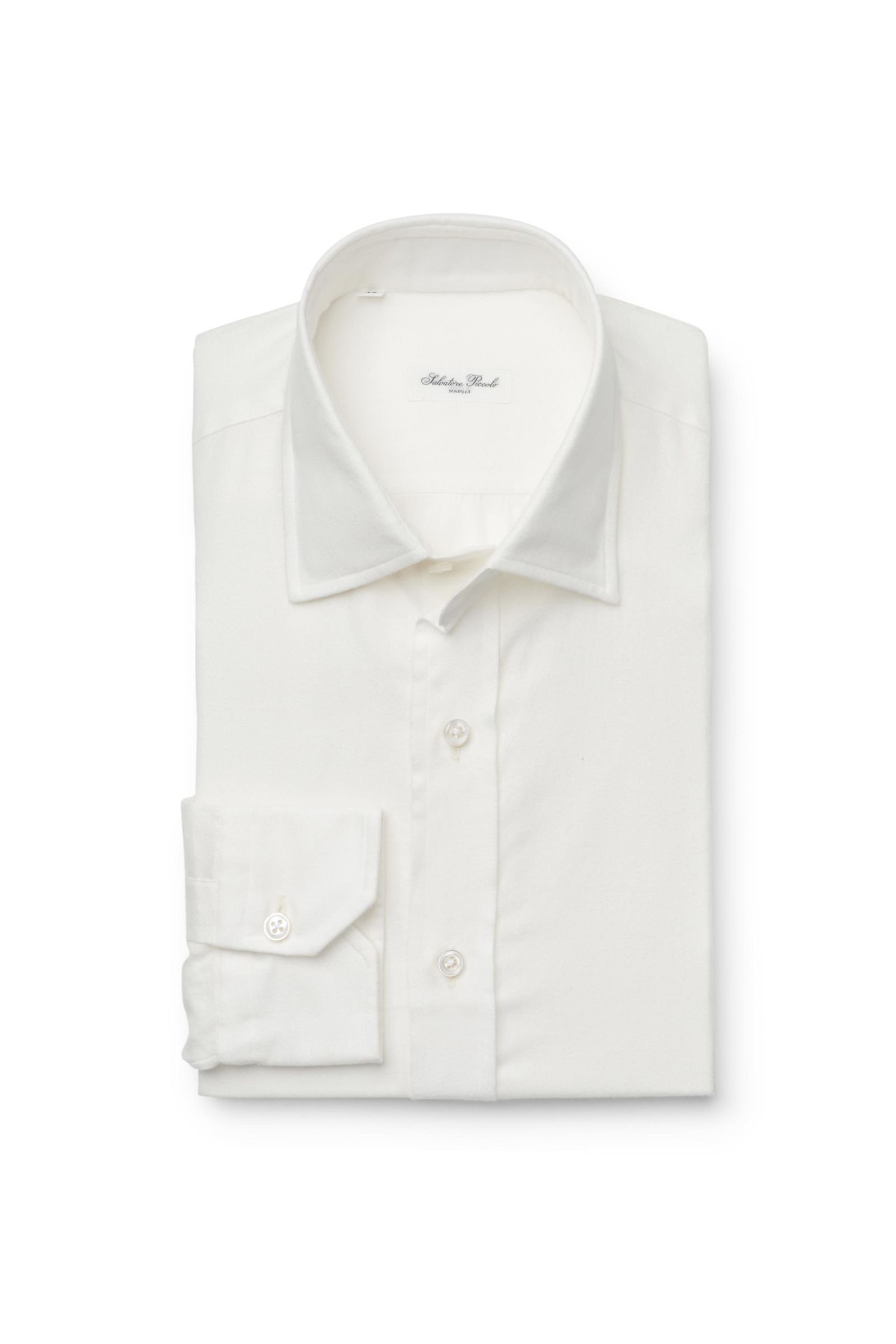 Casual shirt 'Battaglia Nuovo' slim collar off-white