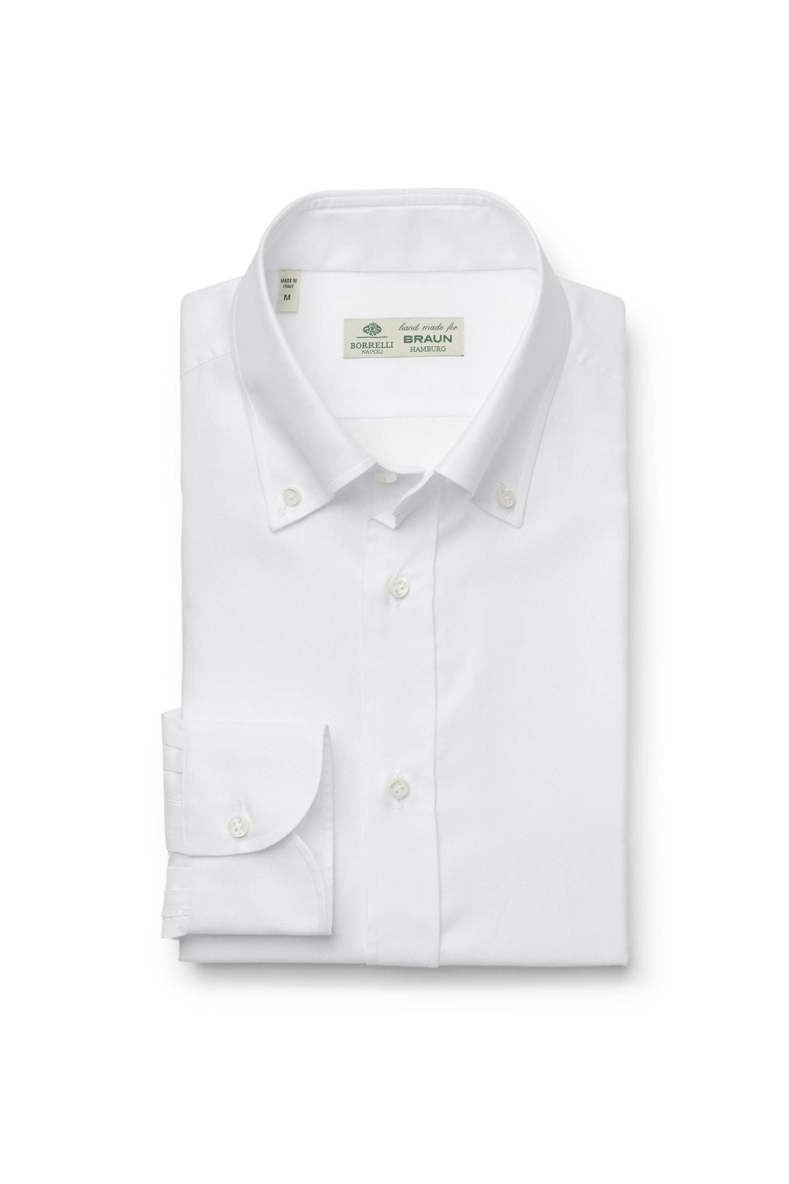 Oxford shirt 'Stefano' button-down collar white