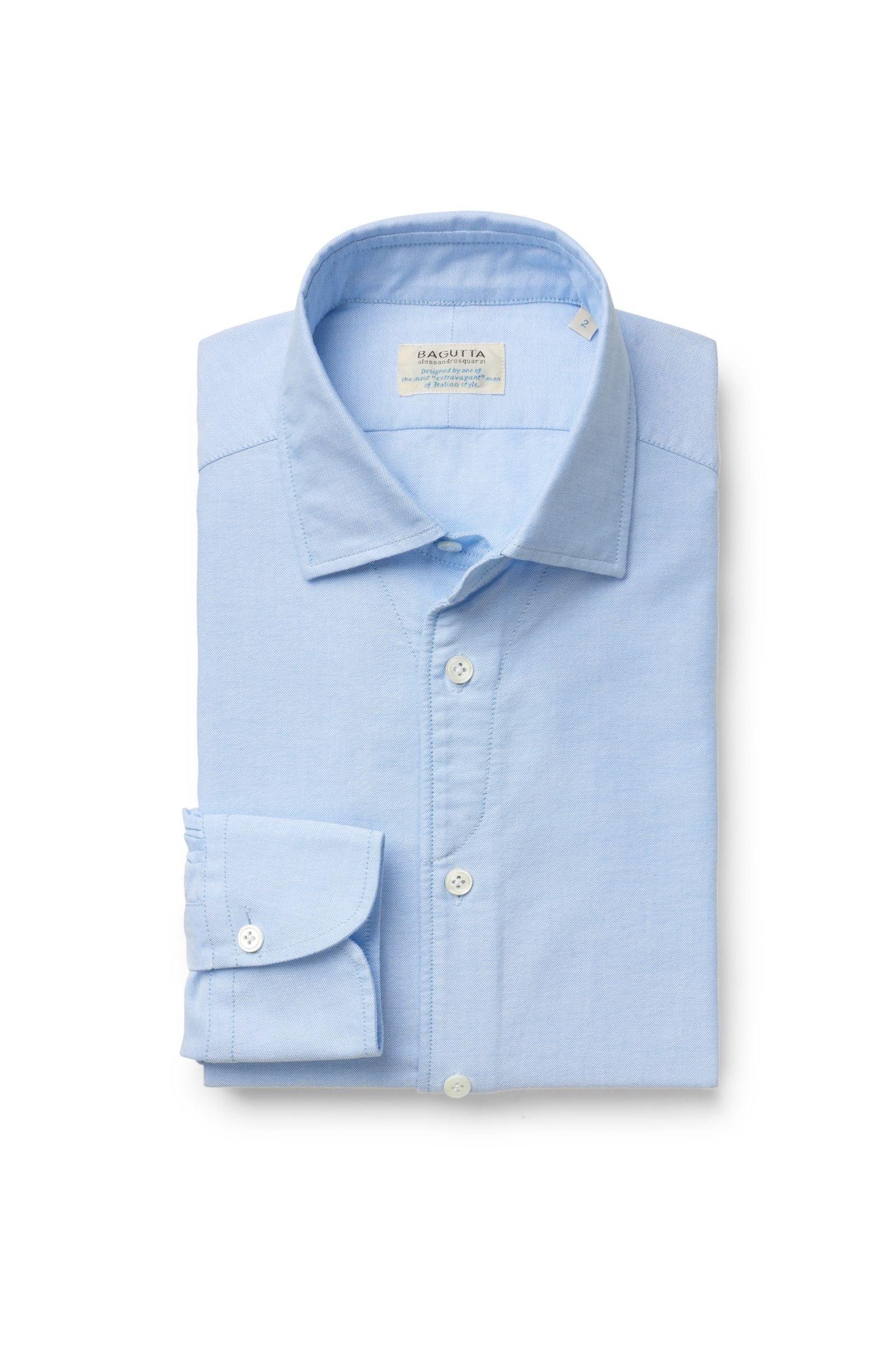 Oxford shirt 'Soho' shark collar light blue