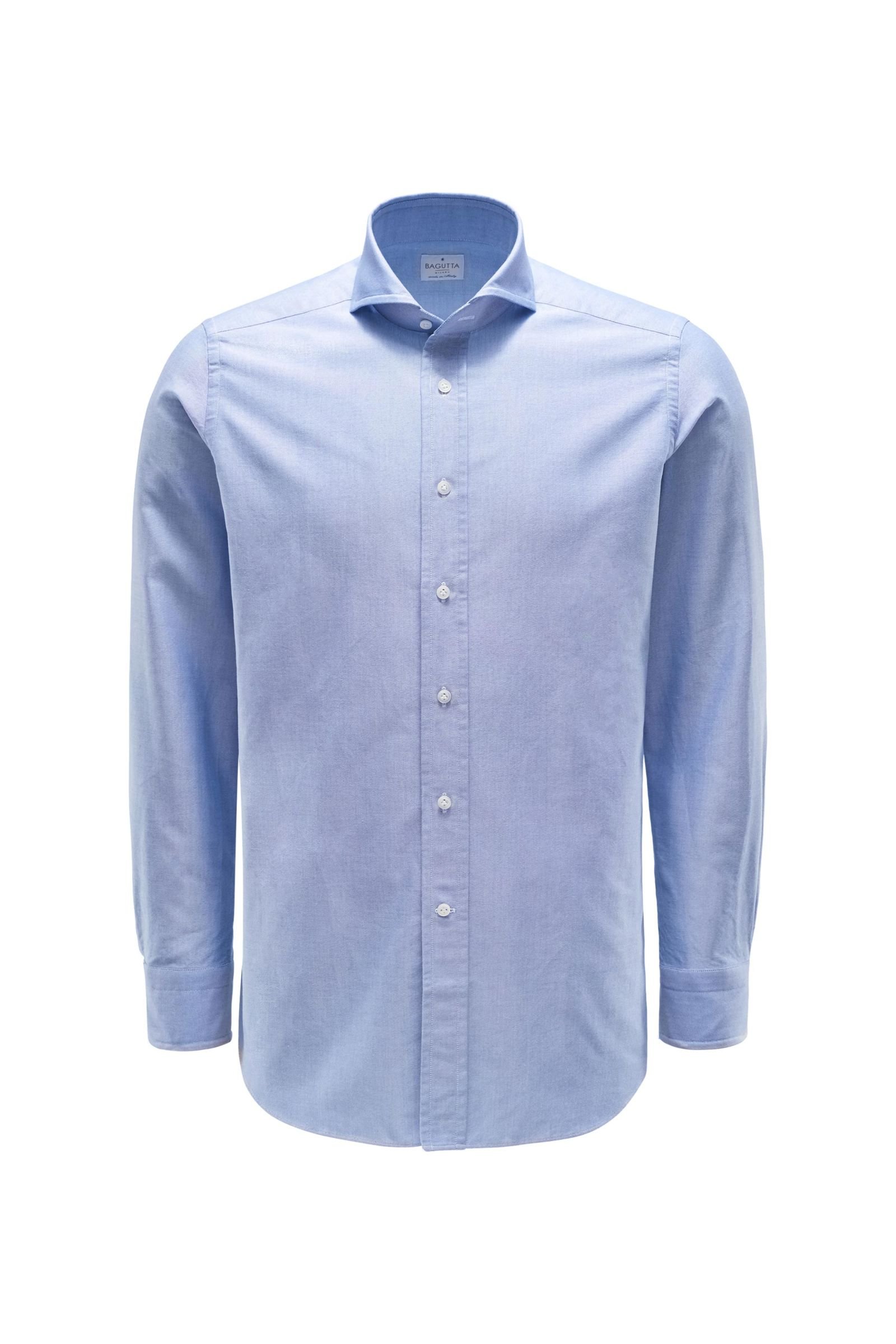 Oxford shirt 'Windsor' shark collar light blue