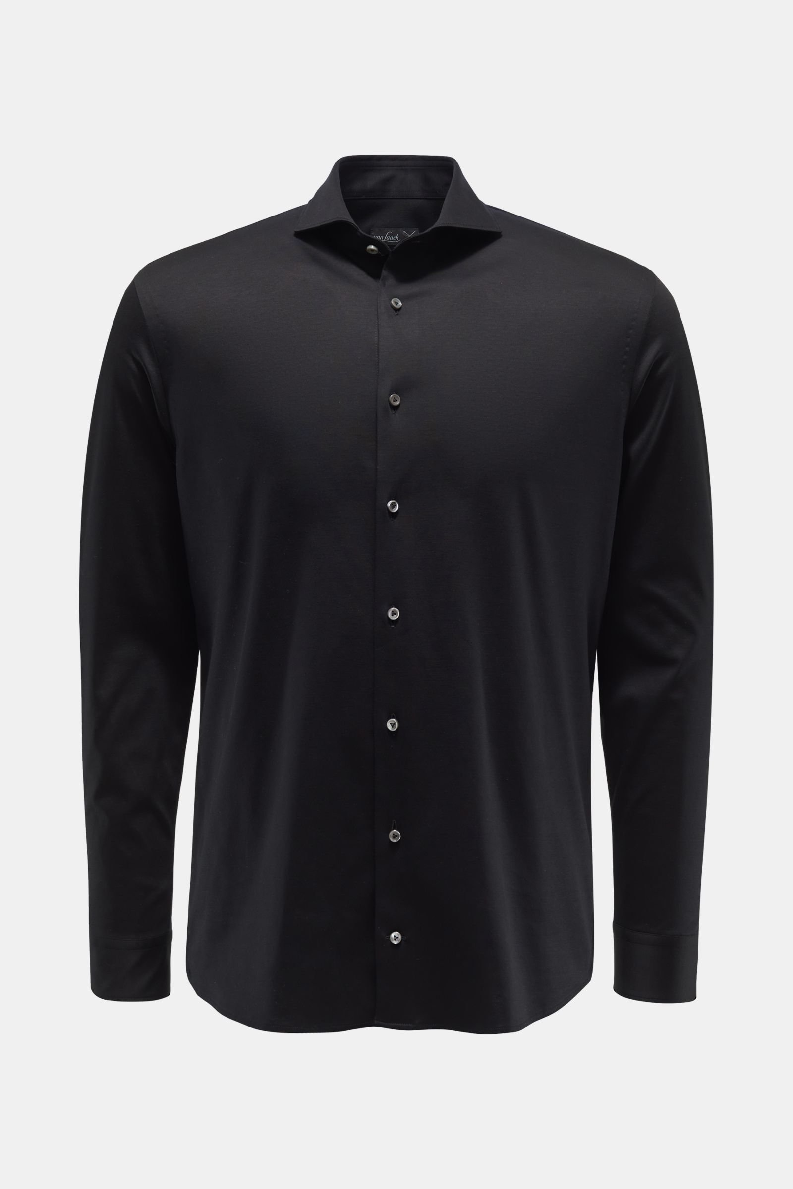 Jersey shirt 'M-PER-L' shark collar black