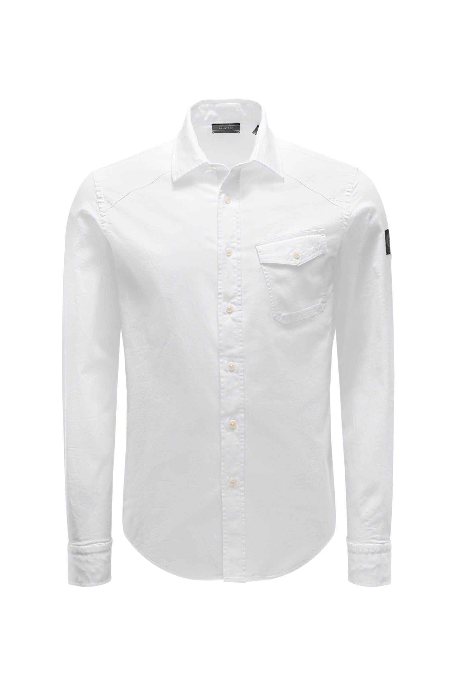 Casual shirt 'Steadway' slim collar white
