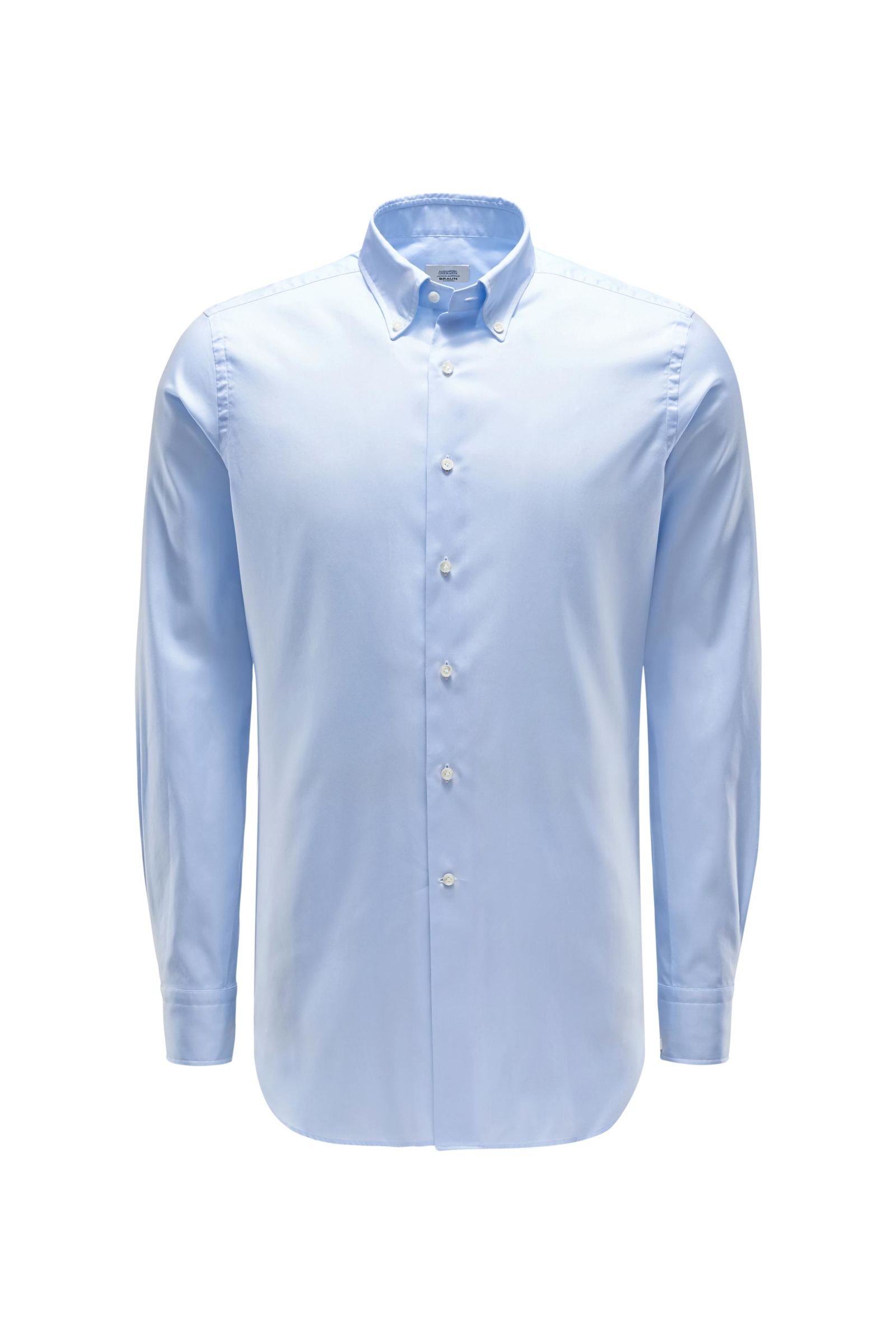 Oxford-Hemd Button-Down-Kragen pastellblau 
