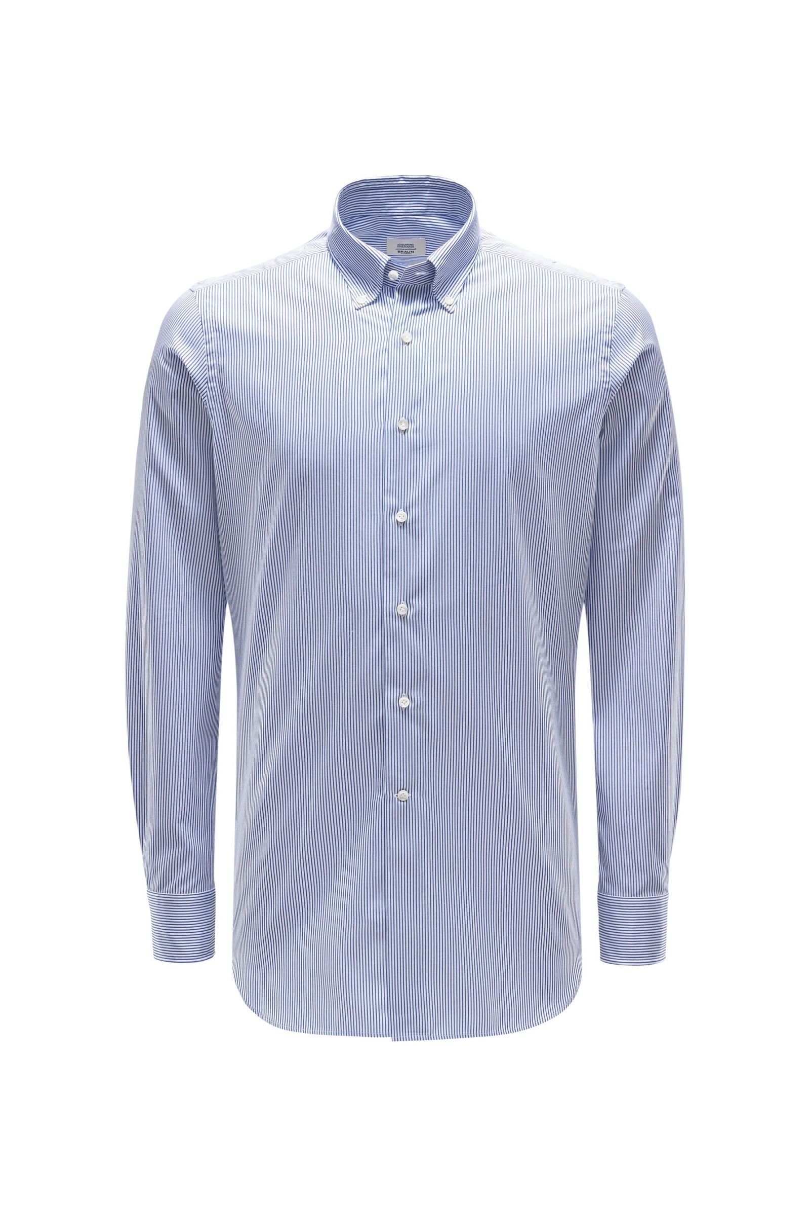 Casual Hemd Button-Down-Kragen navy/weiß gestreift