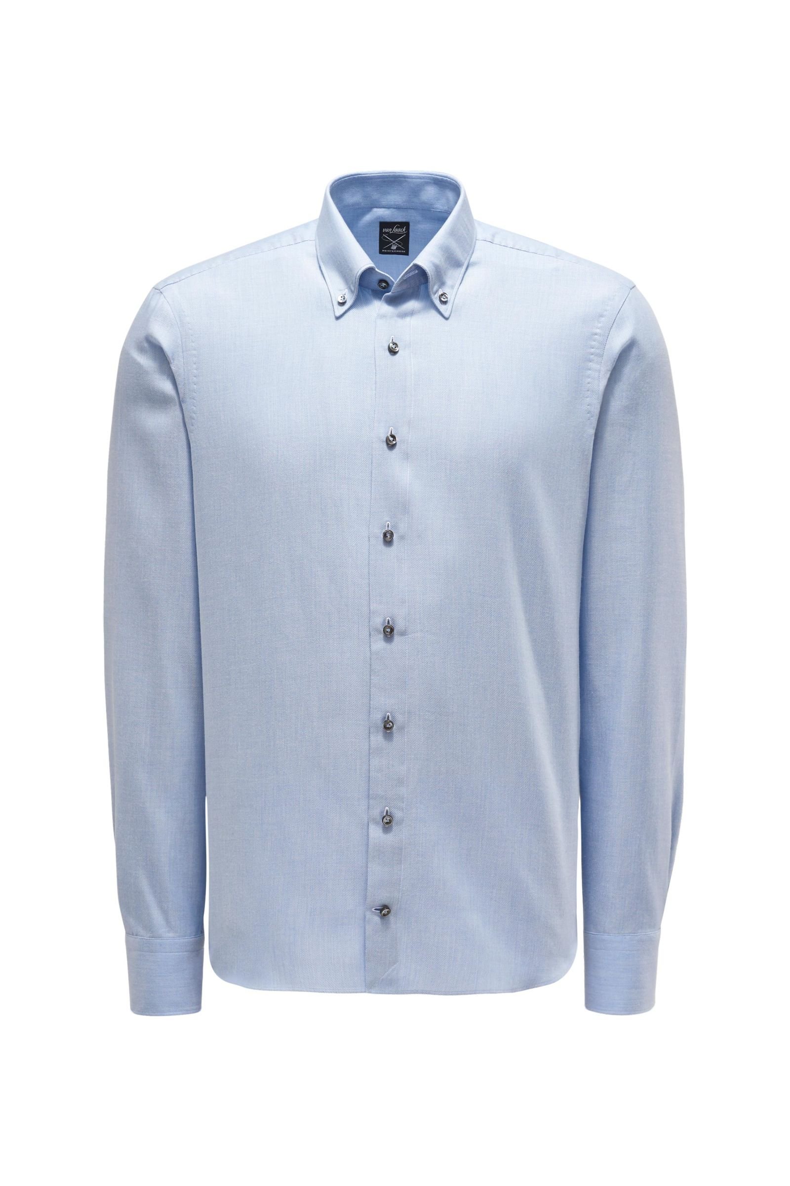 Casual shirt 'Malin' button-down collar light blue