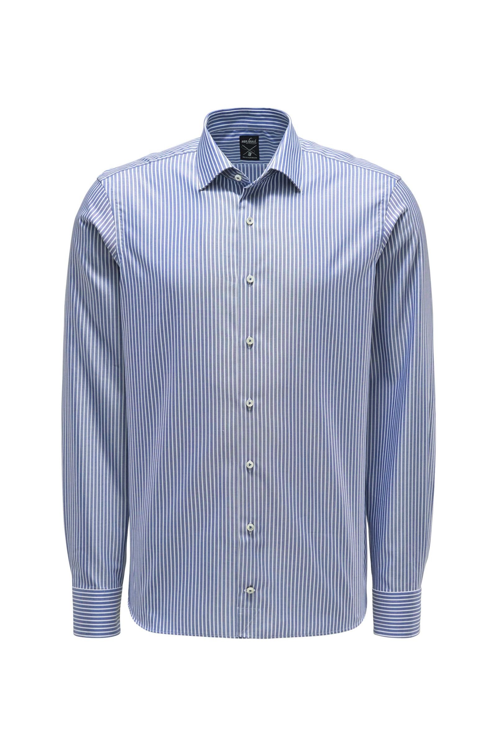 Oxford shirt 'Malin' with slim collar blue/white striped