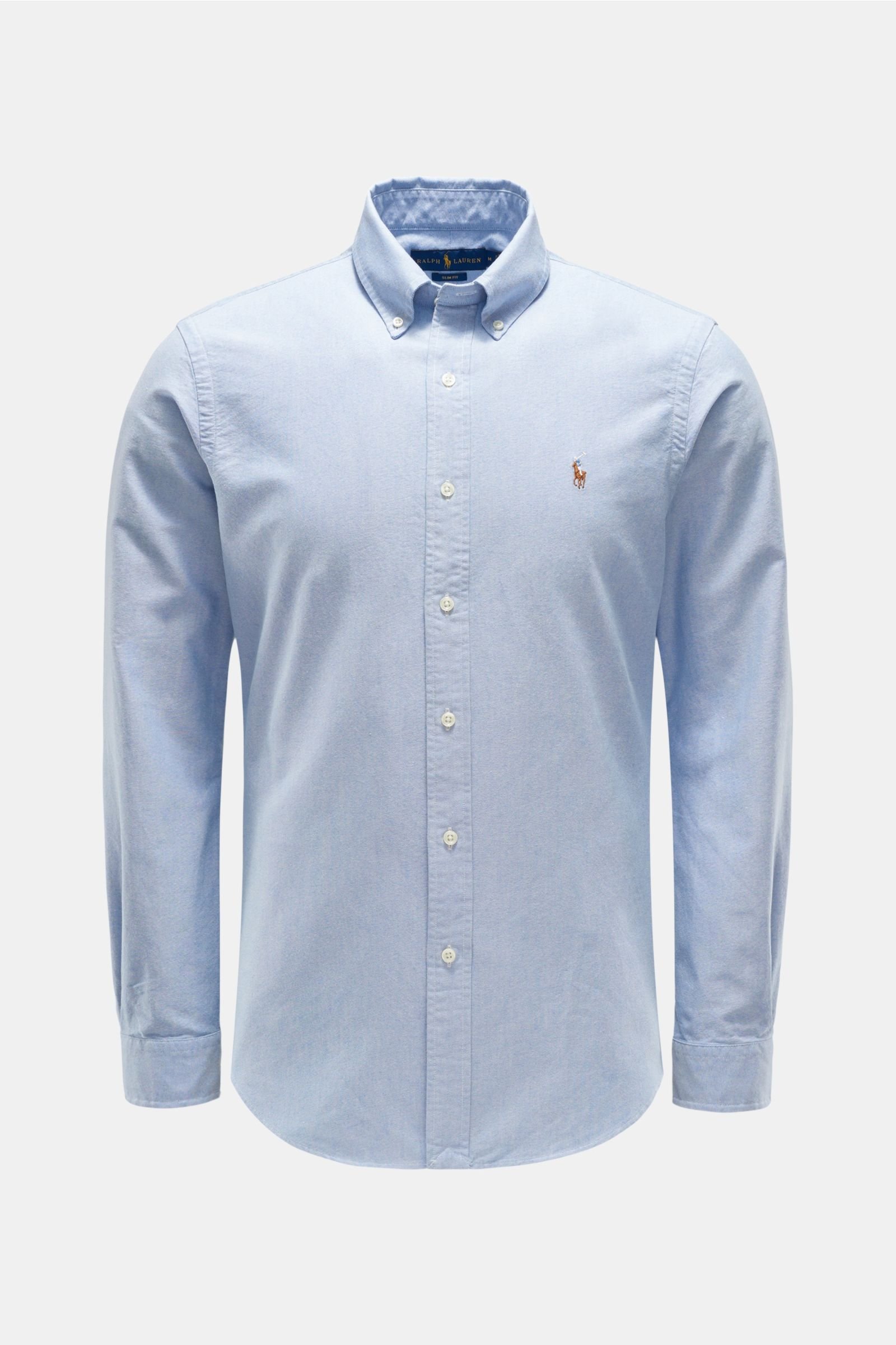 Oxfordhemd Button-Down-Kragen hellblau