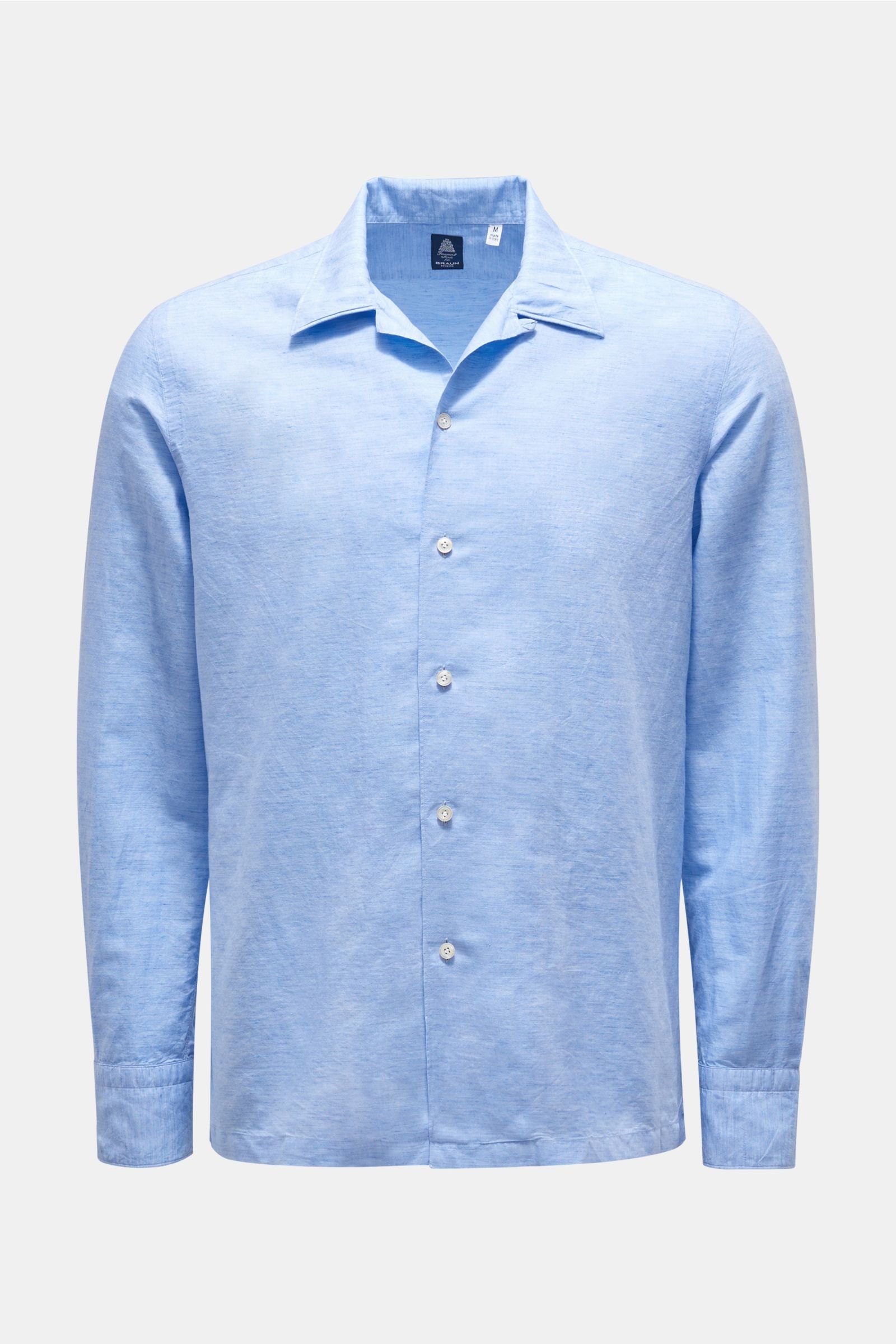 Casual shirt 'Bart Todd' Cuban collar light blue