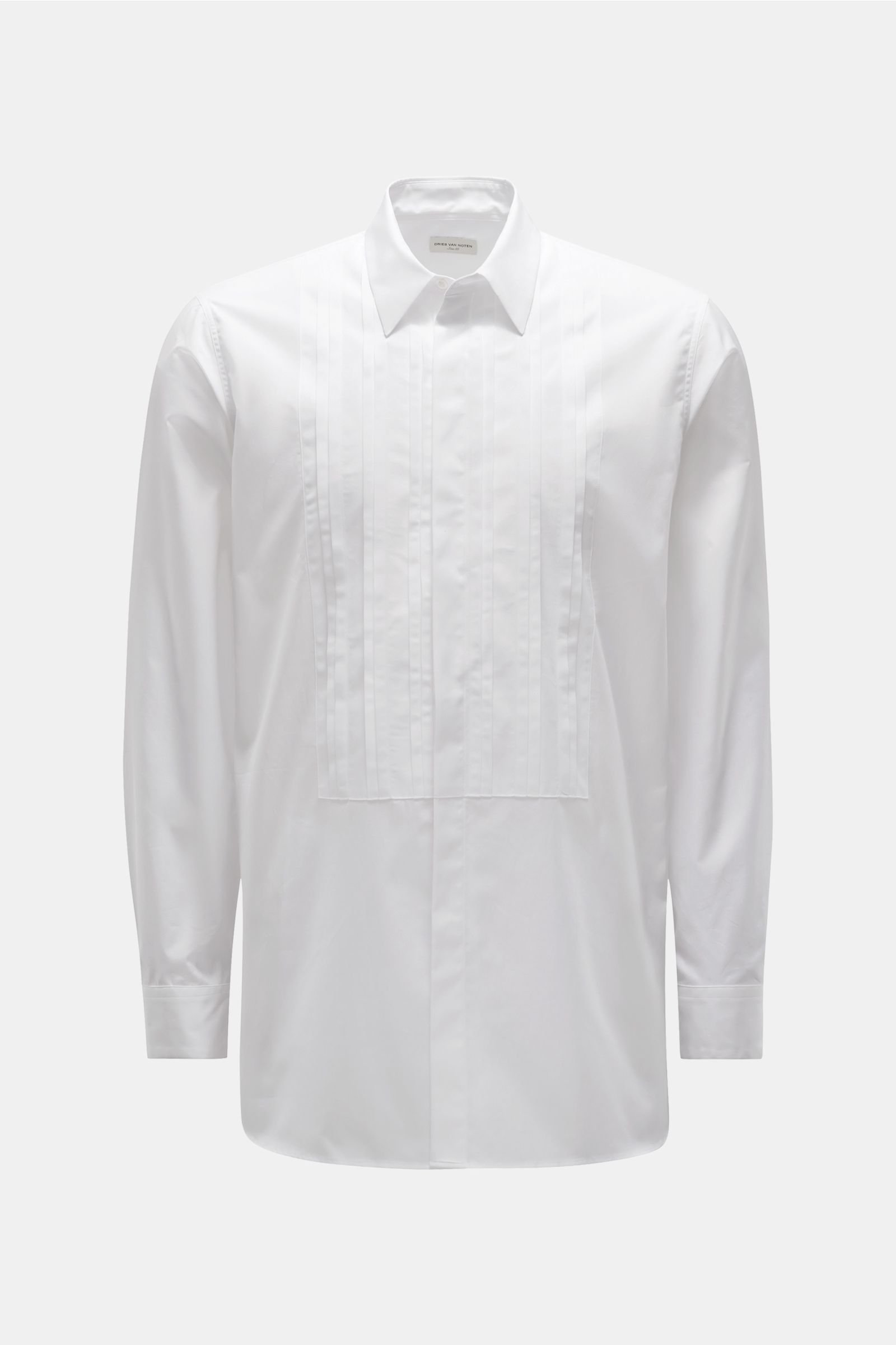 DRIES VAN NOTEN casual shirt Kent collar white | BRAUN Hamburg