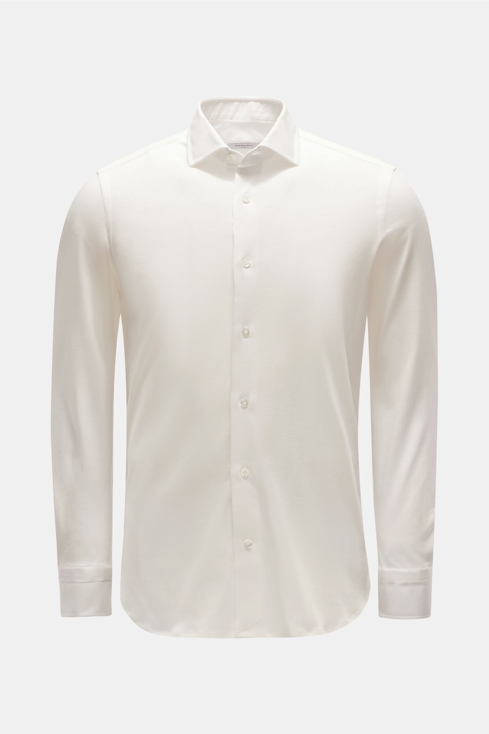 Jersey shirt shark collar off-white