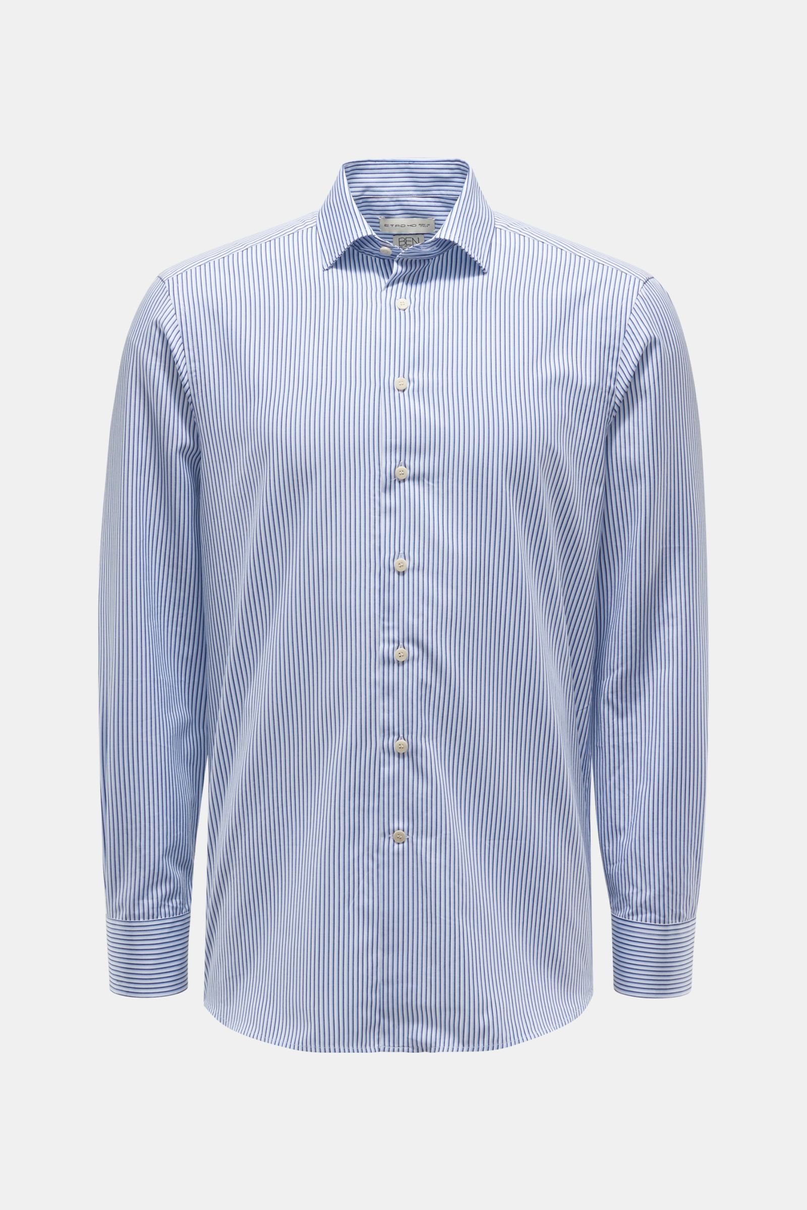 Casual shirt Kent collar light blue/navy striped