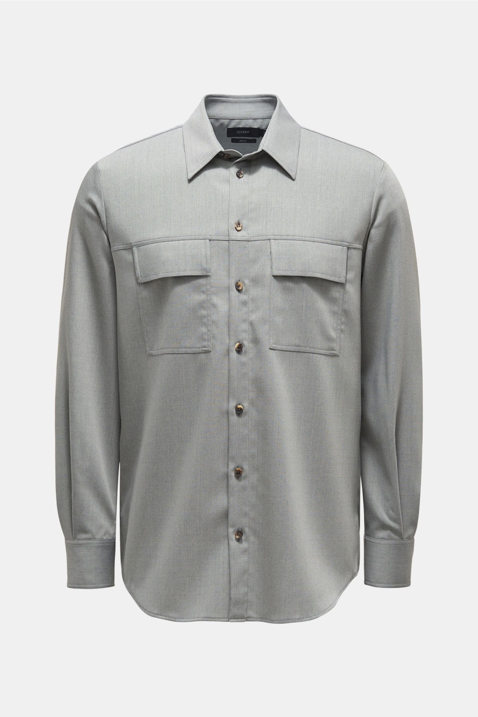 Casual shirt Kent collar grey