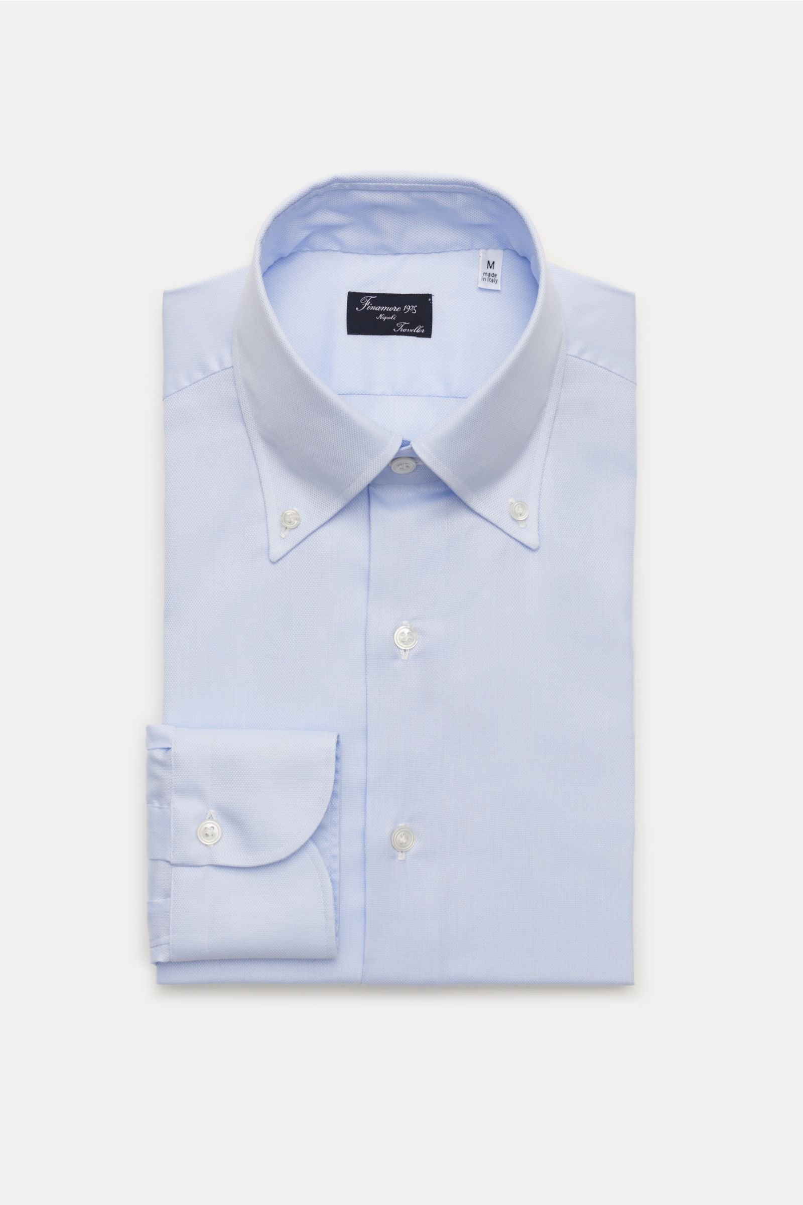 Oxford shirt 'Lucio Napoli' button-down collar light blue