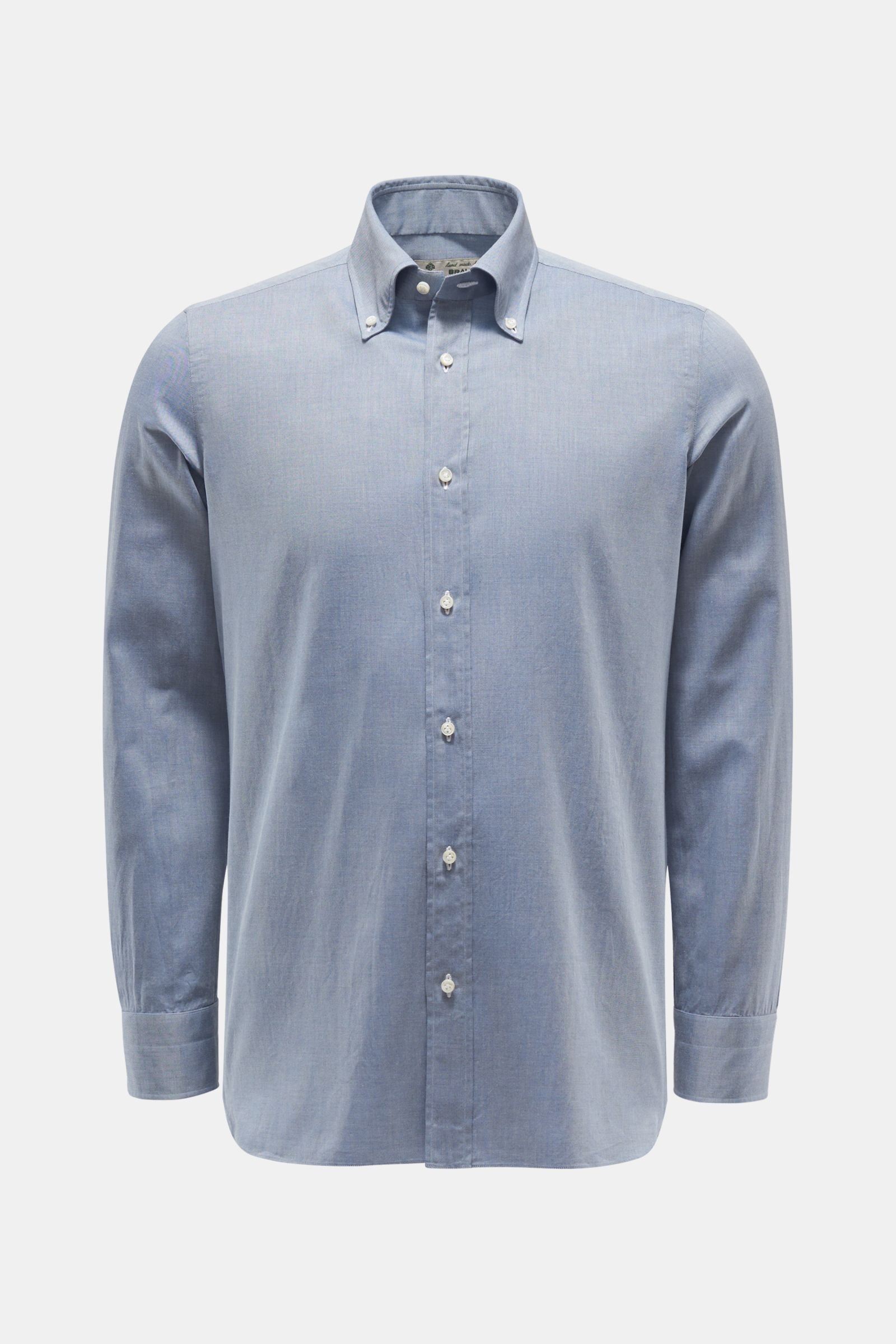 Casual shirt 'Gable' button-down collar smoky blue