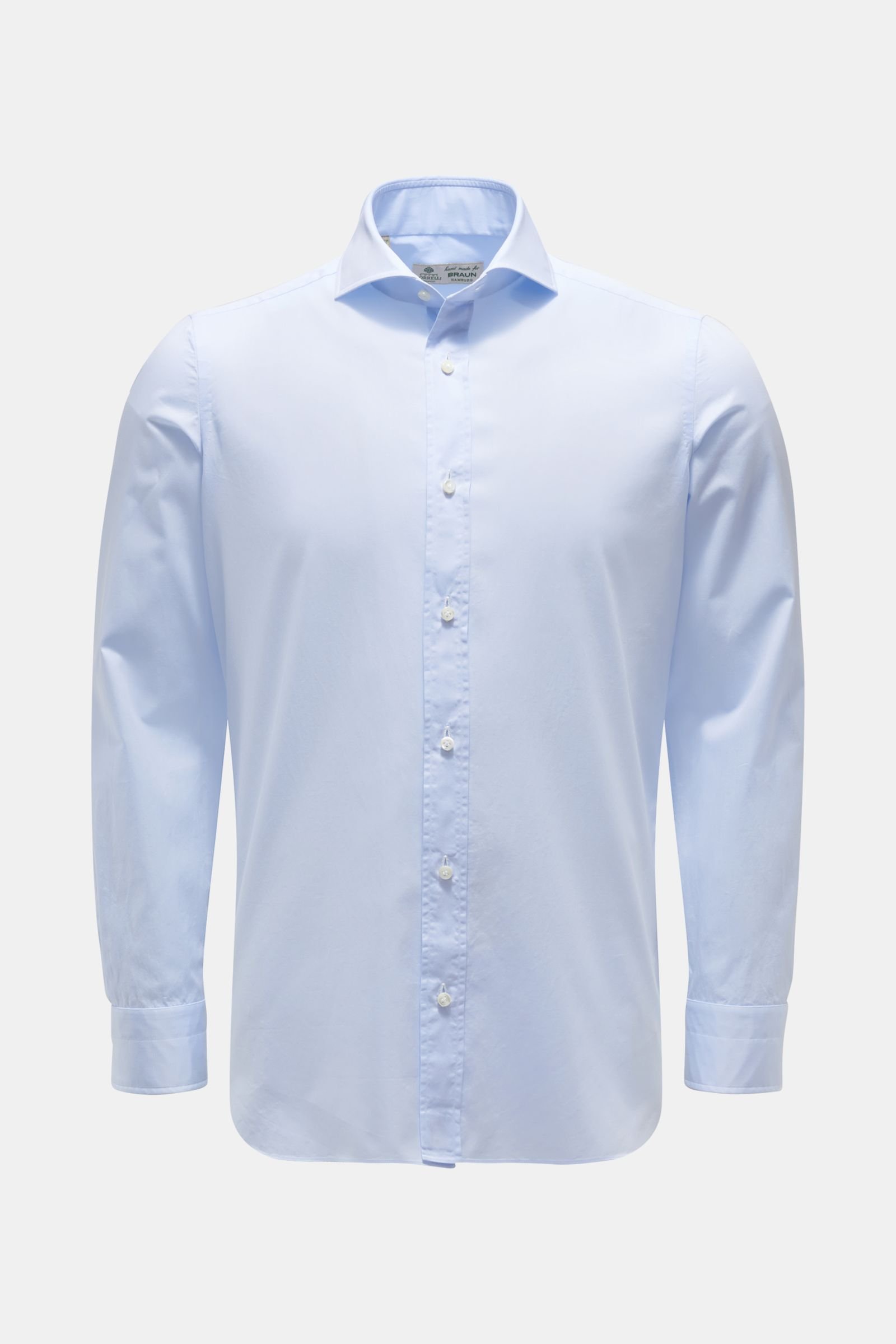 Casual shirt 'Felice' shark collar light blue