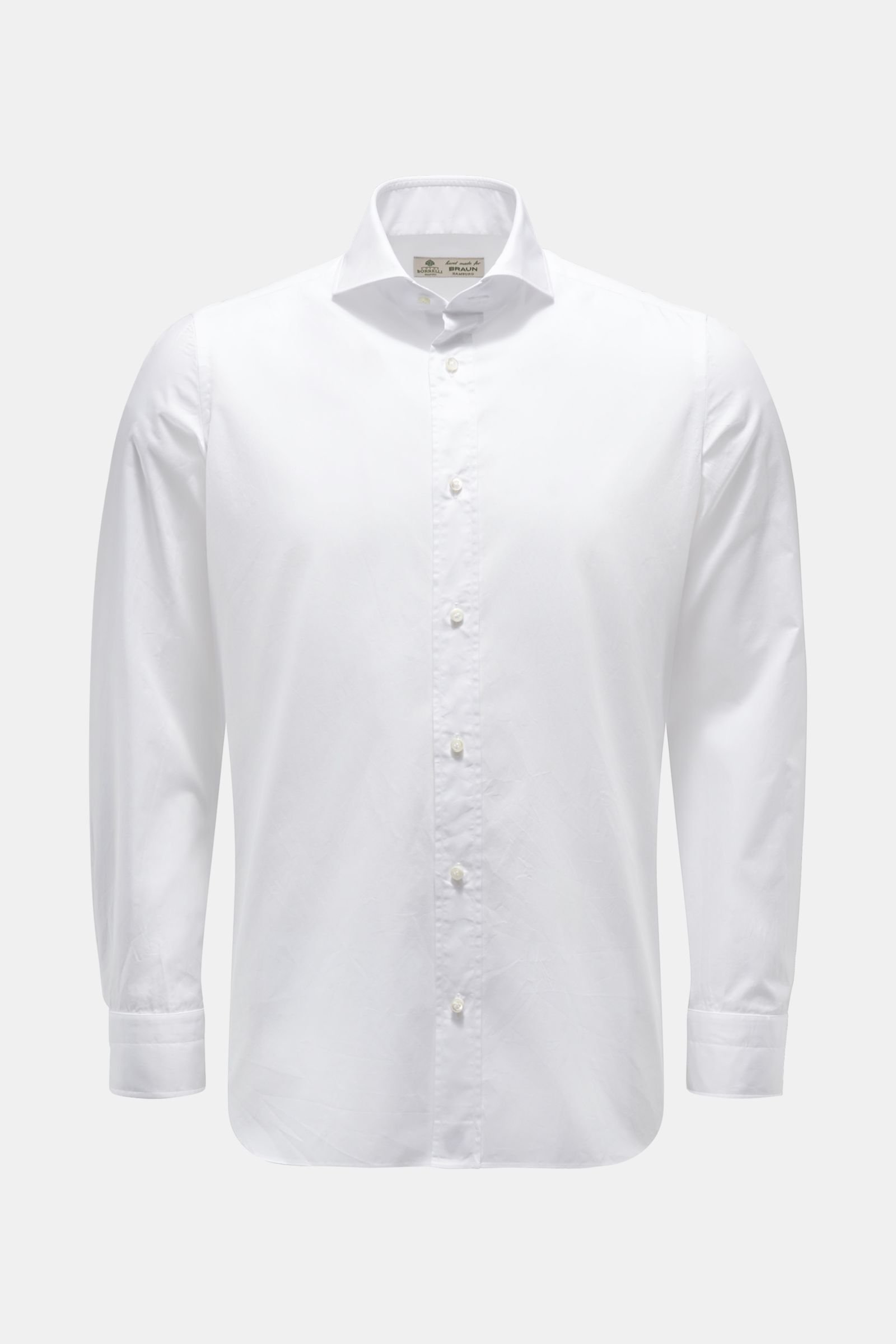 Casual shirt 'Felice' shark collar white 