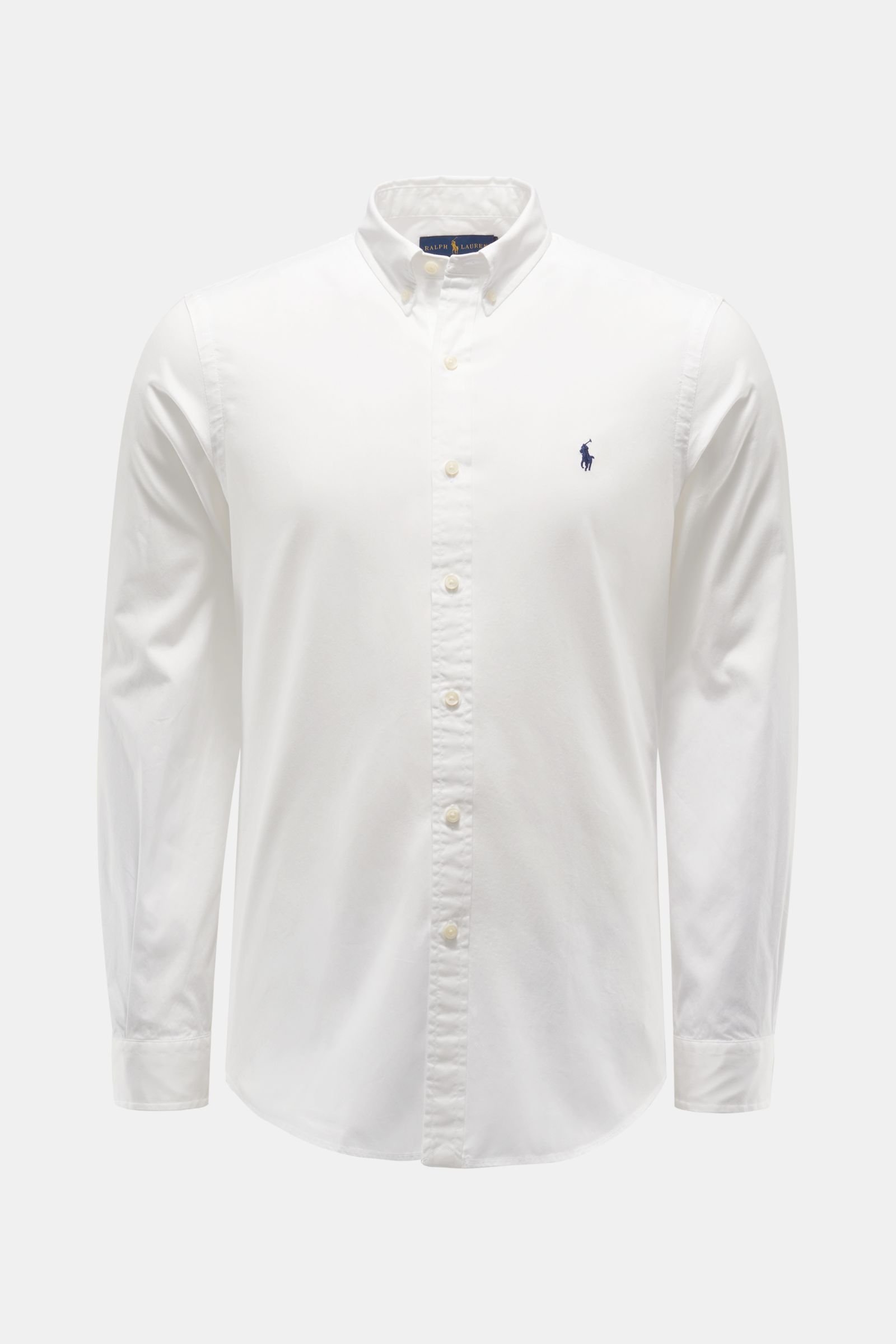 white ralph lauren polo shirt button down