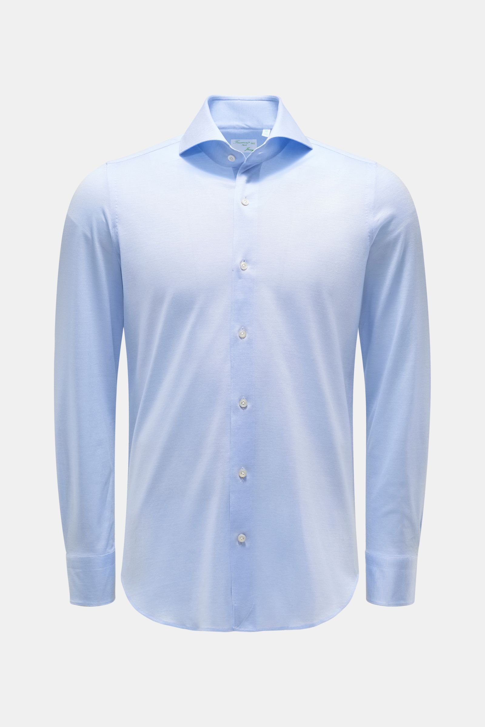 Jersey shirt 'Sergio Toronto' shark collar light blue