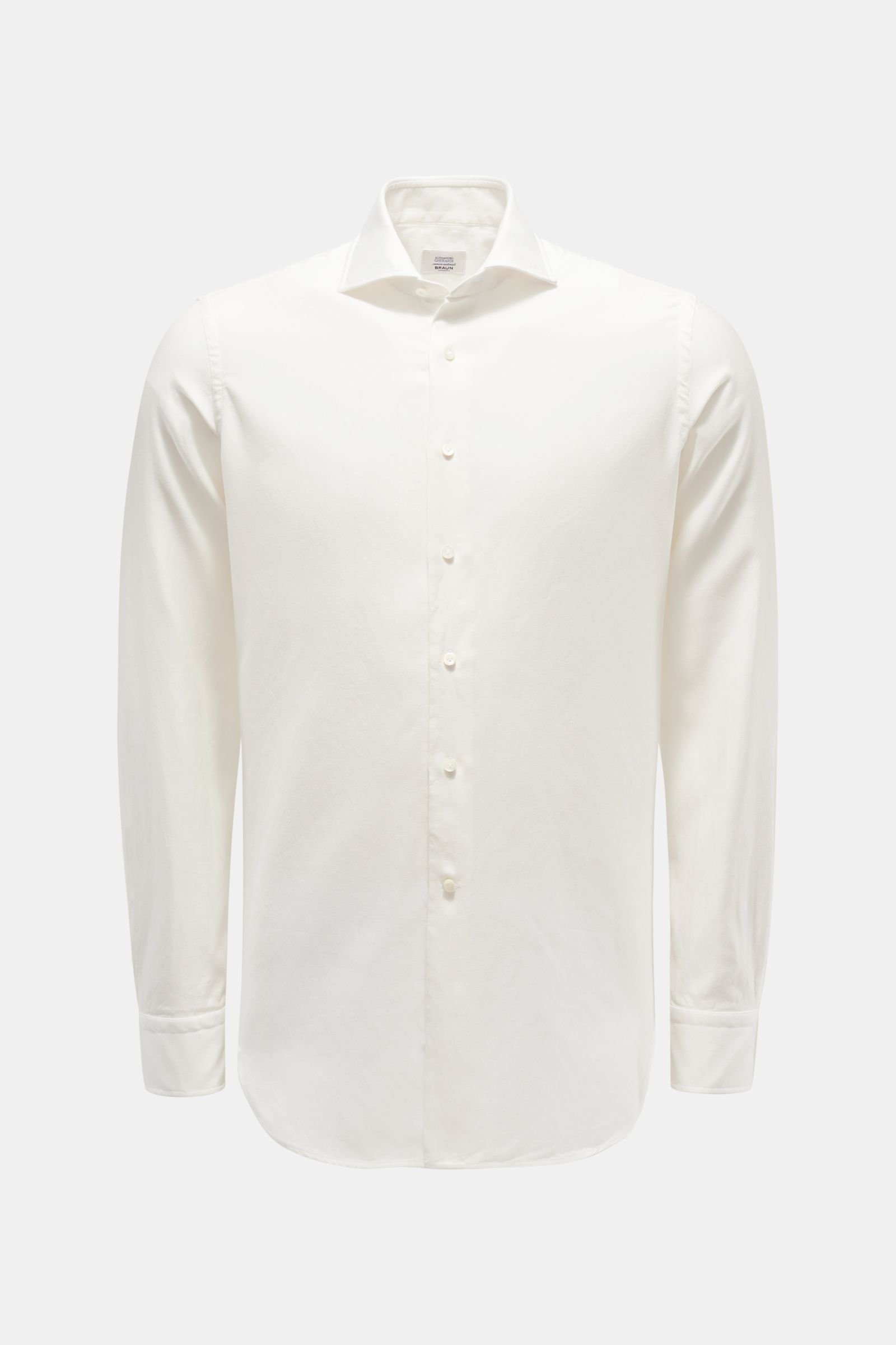 Oxford shirt shark collar off-white