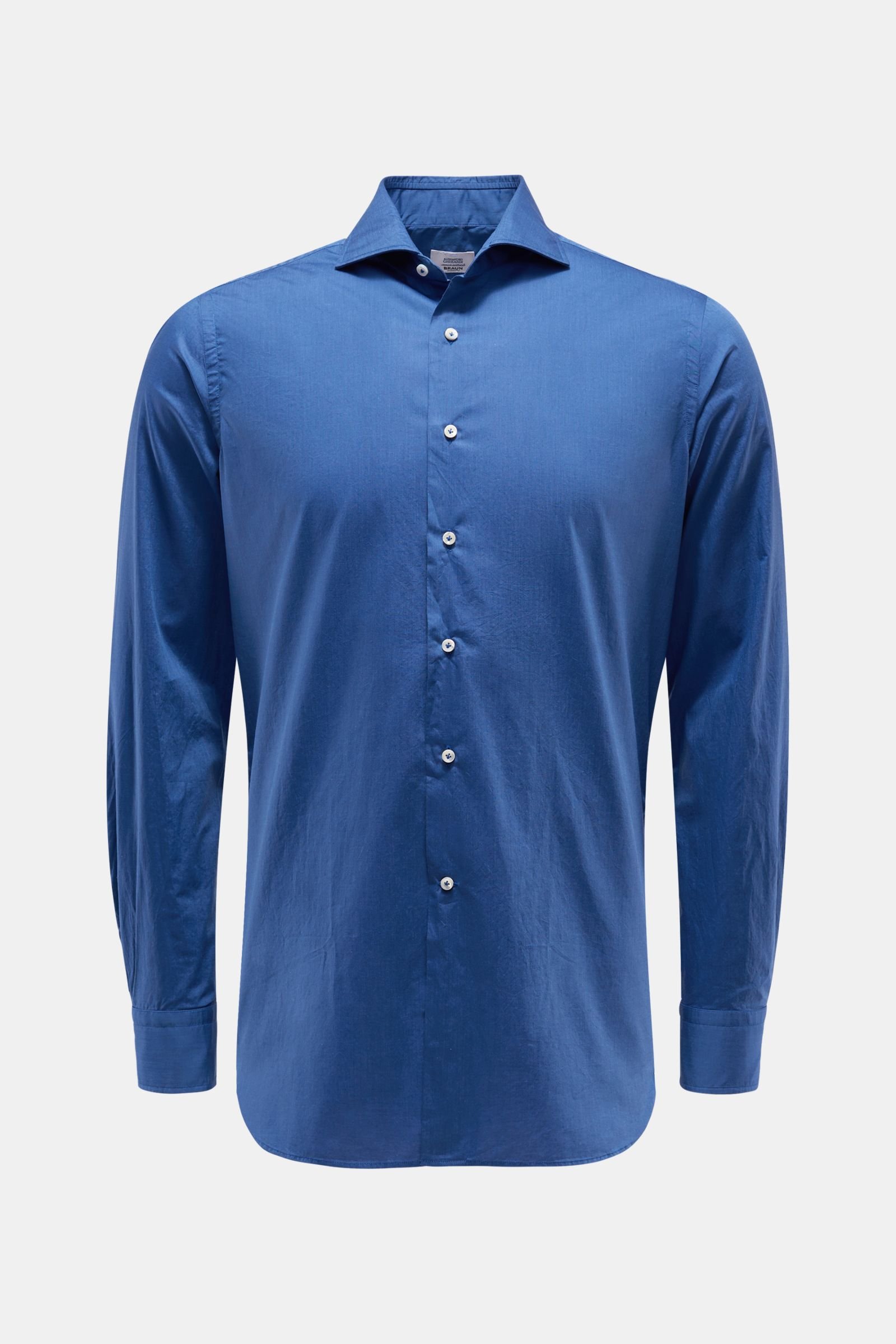 Casual shirt shark collar blue