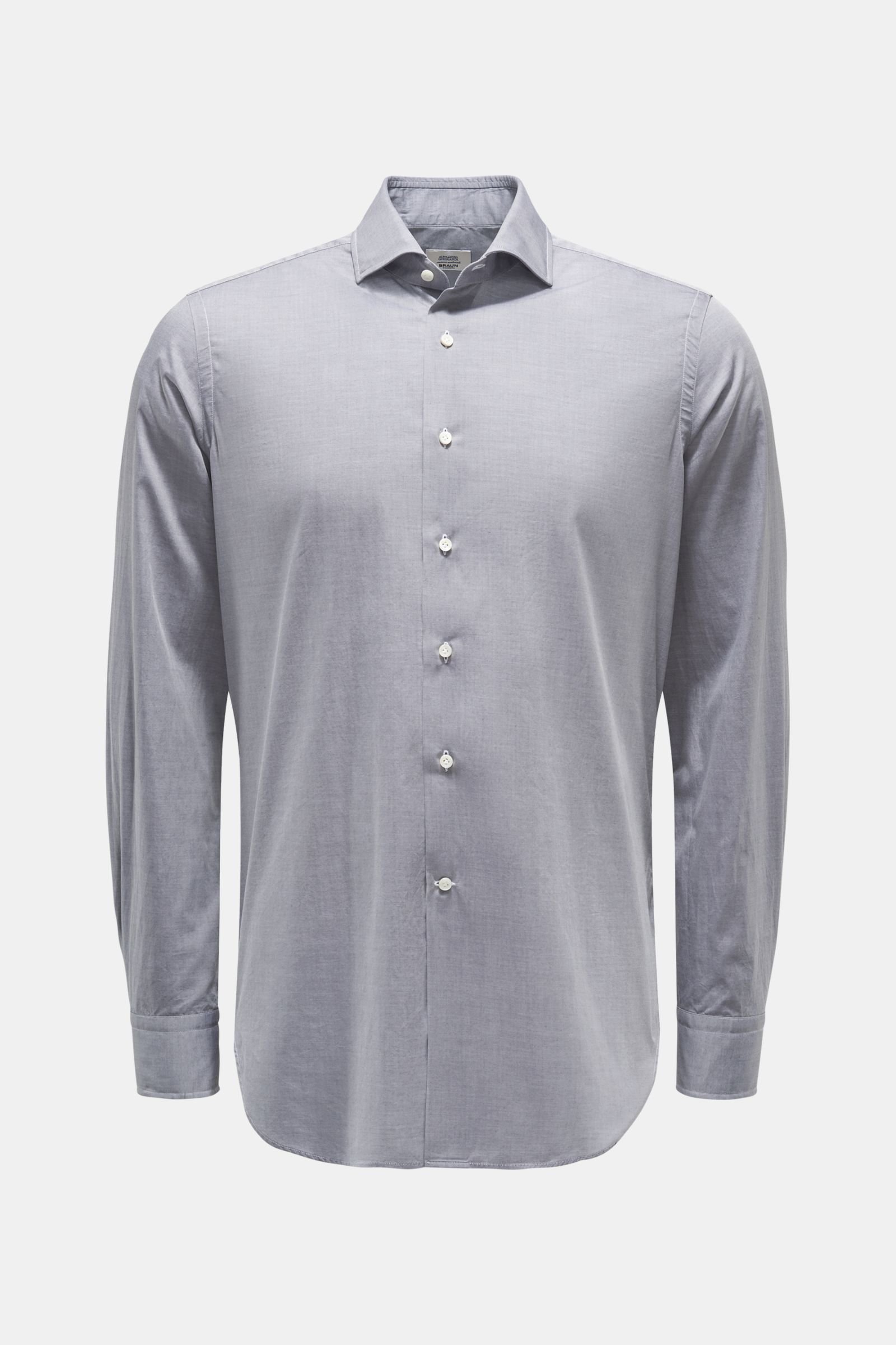 Casual shirt shark collar grey