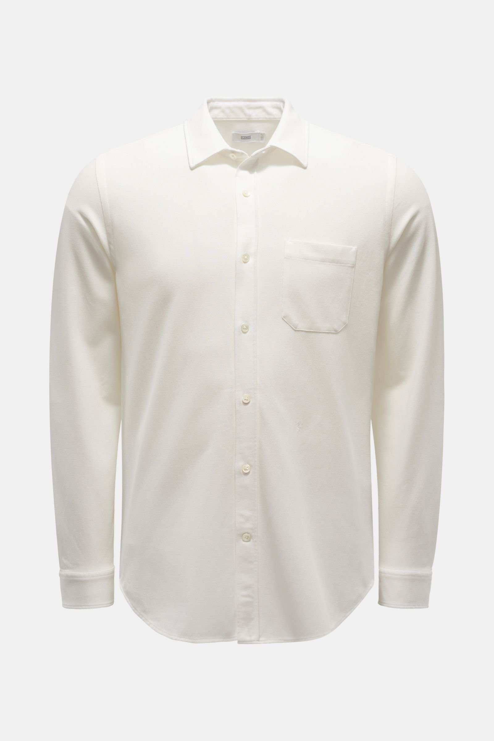 Jersey shirt Kent collar white