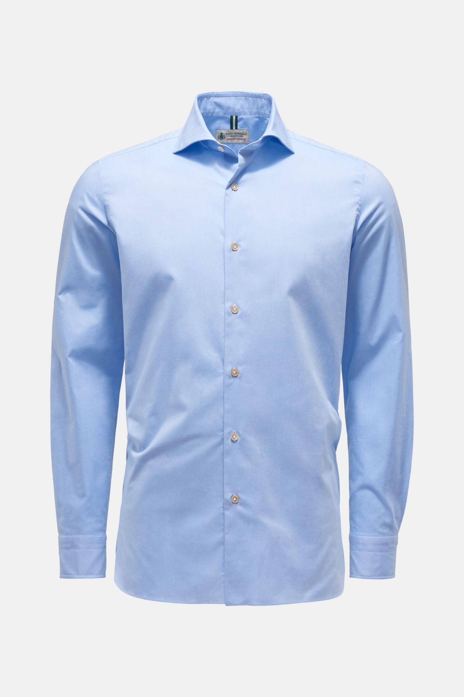 Oxford shirt 'Nando' shark collar light blue