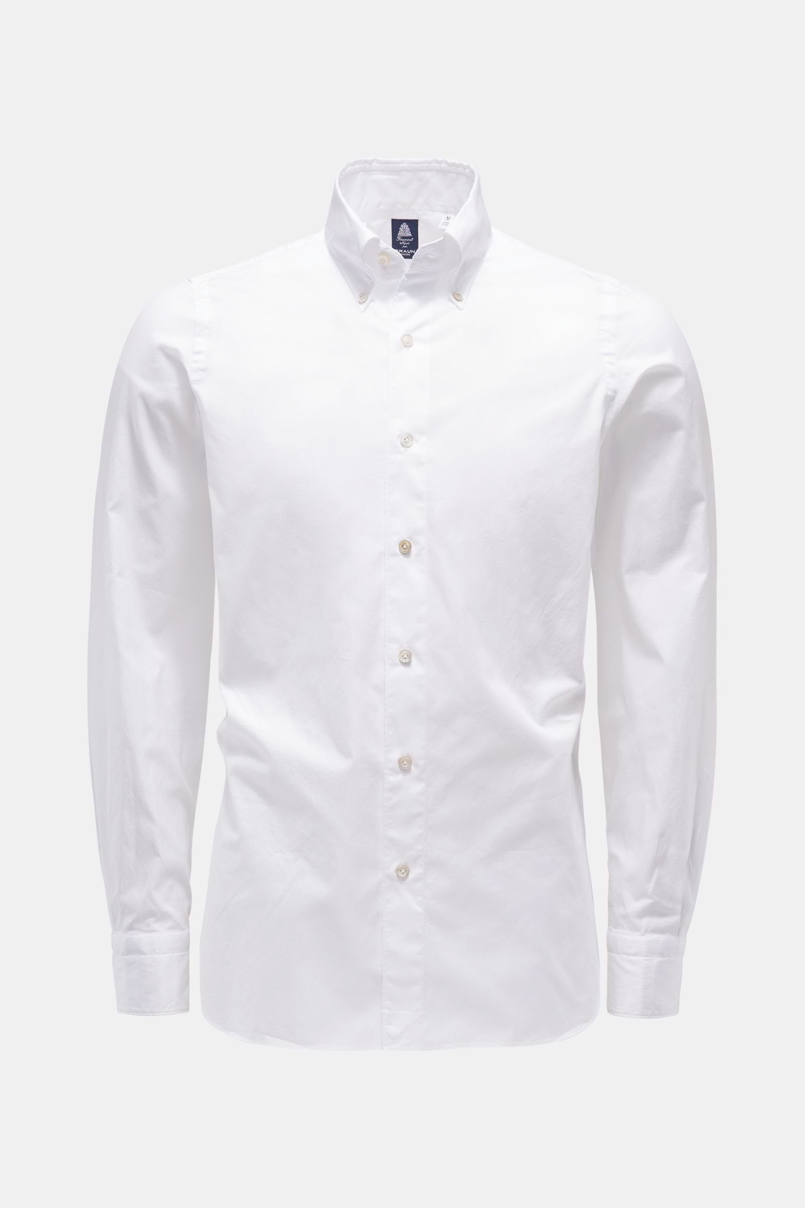 Casual shirt 'Lucio Gaeta' button-down collar white