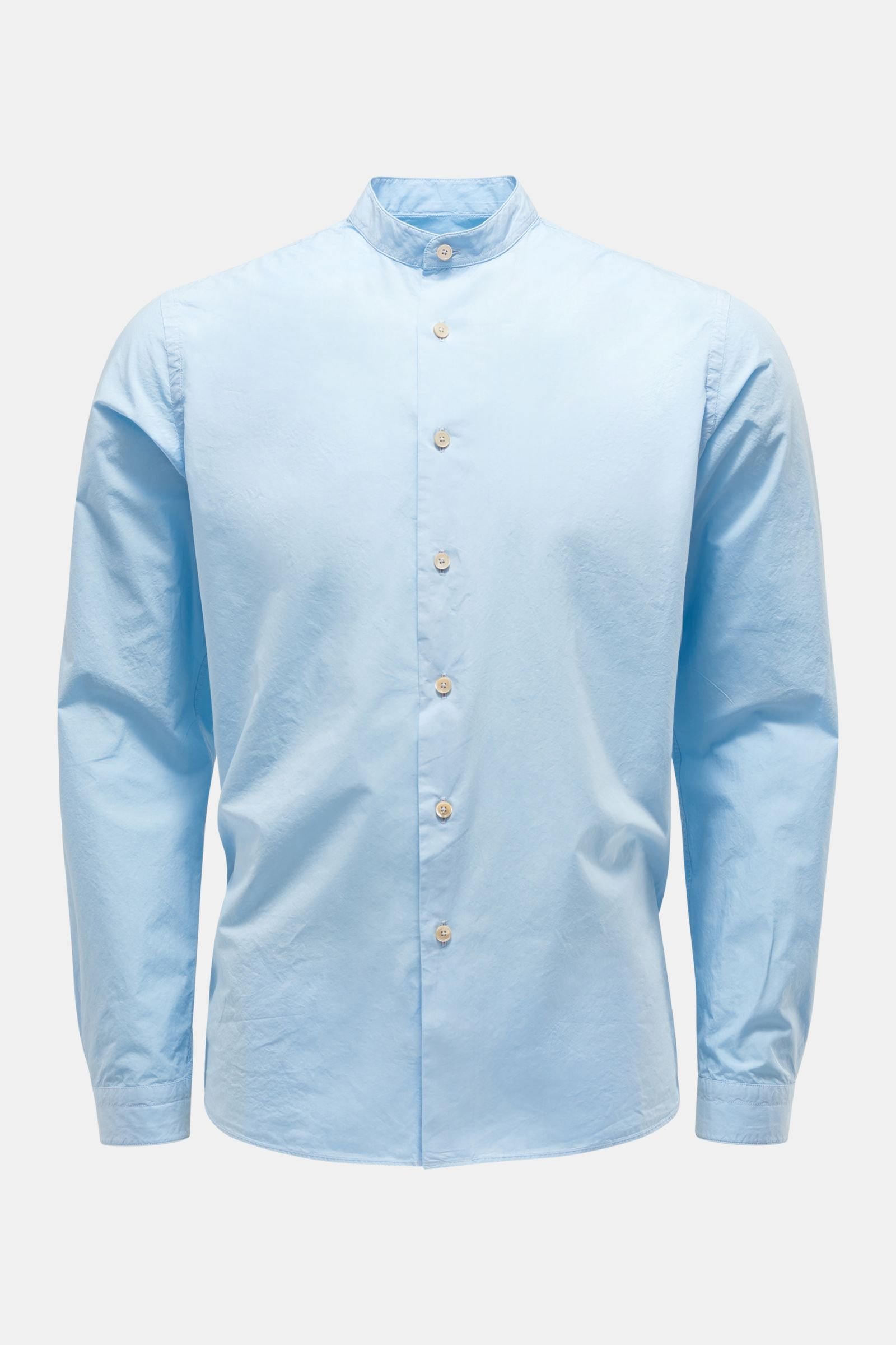 Casual shirt 'Sammy' grandad collar light blue