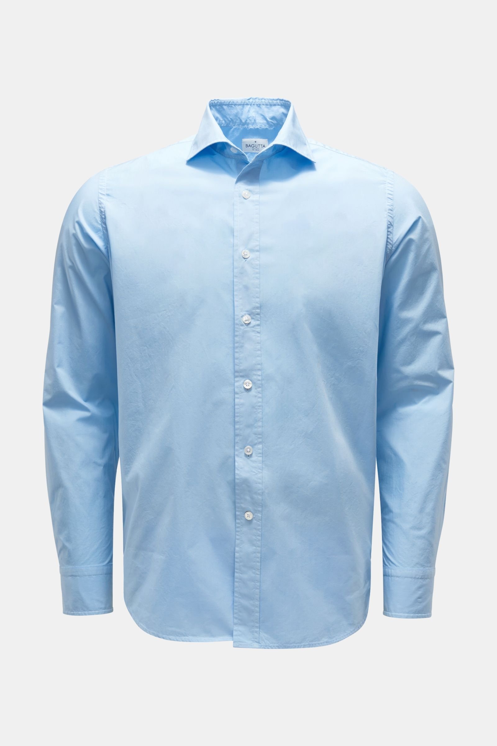 Casual shirt 'Andrea' shark collar light blue