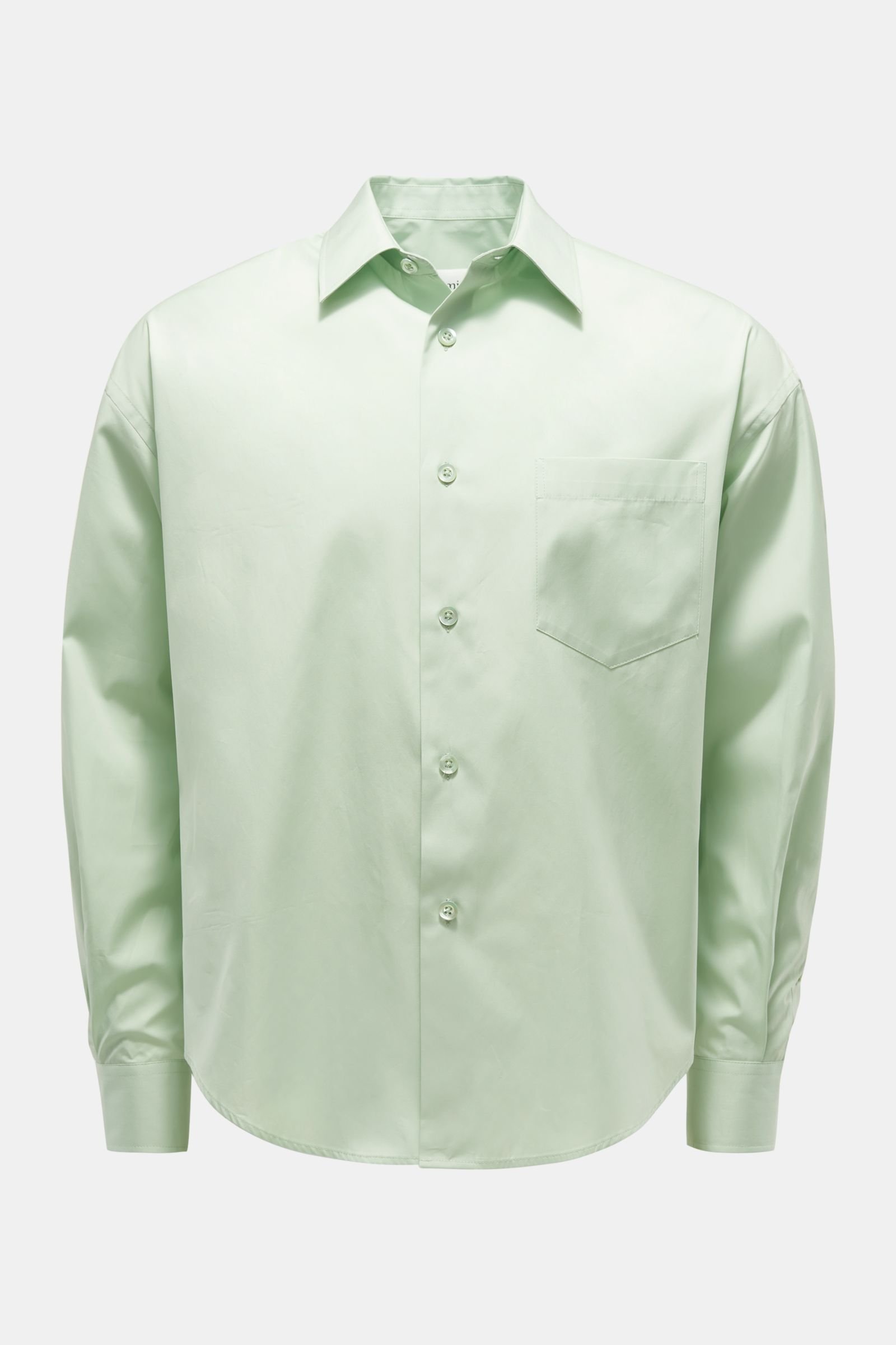 Casual shirt Kent collar mint green