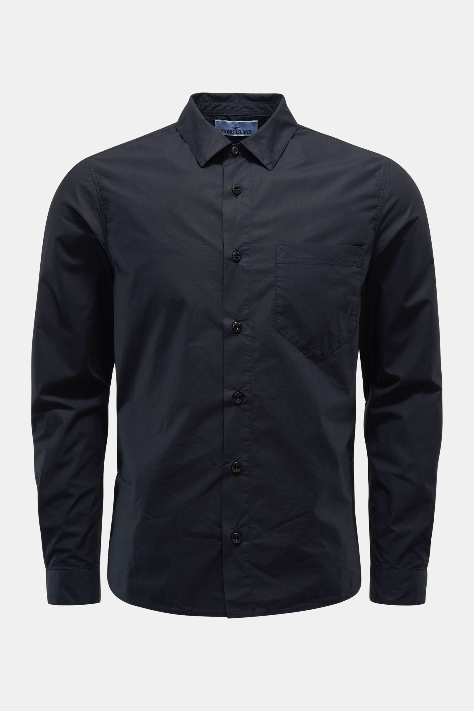 Casual shirt 'Paracadute' narrow collar dark navy
