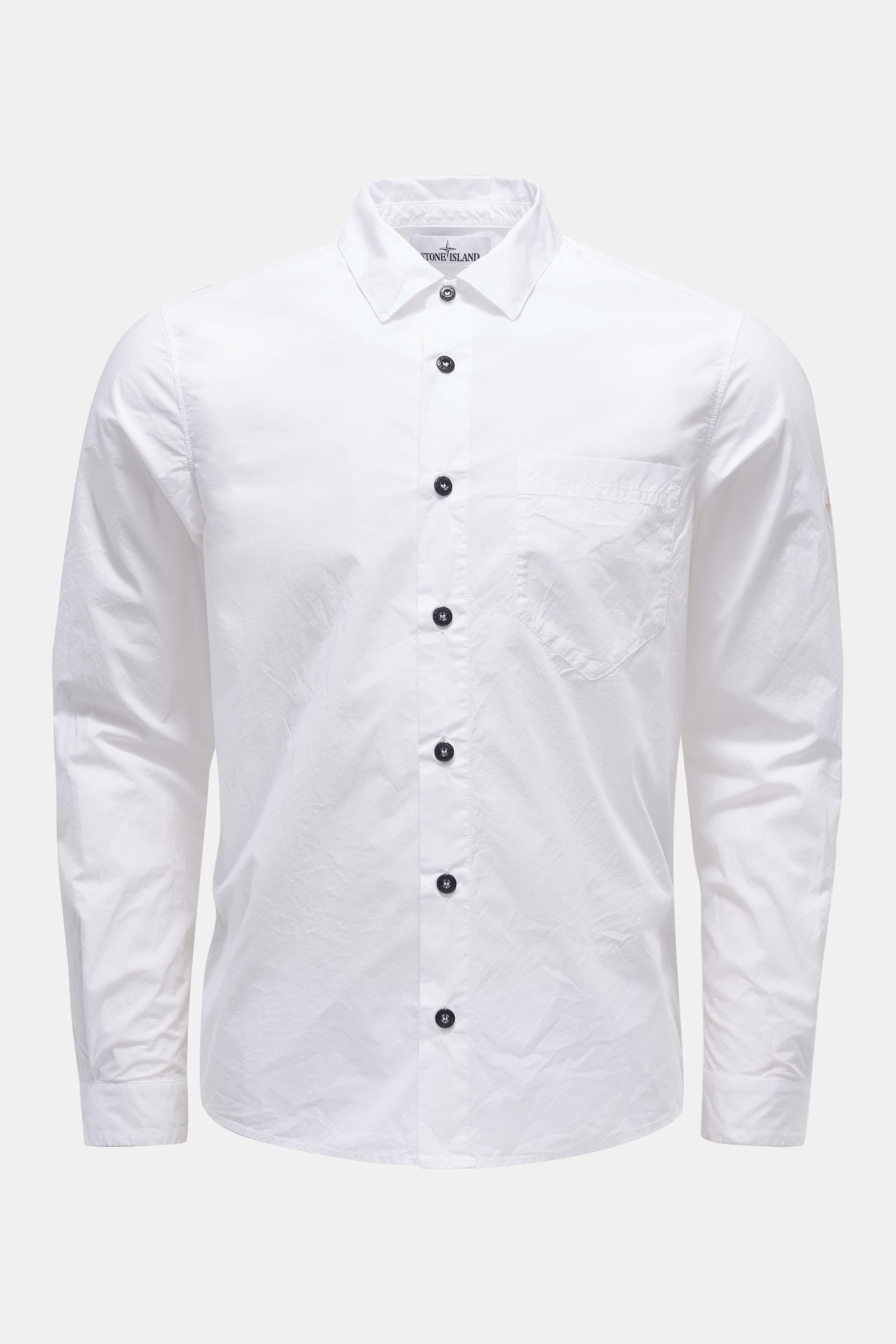Casual shirt 'Paracadute' narrow collar white